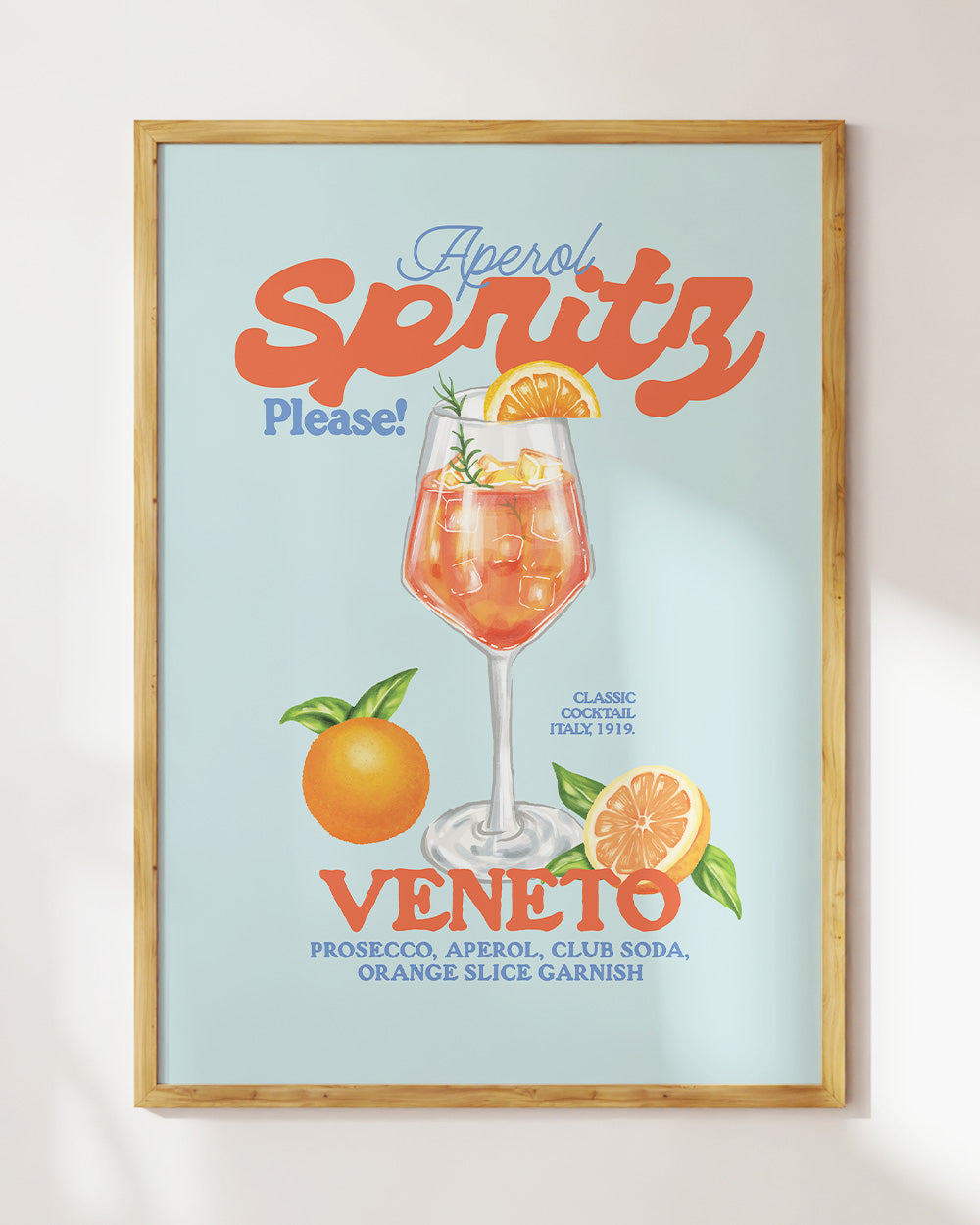Aperol Spritz Please! Art Print Online Australia