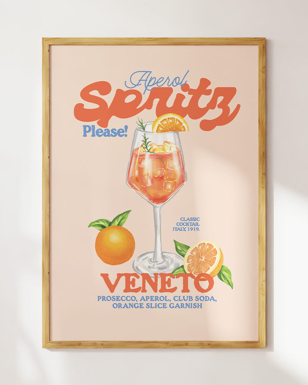 Aperol Spritz Please! Art Print Online Australia