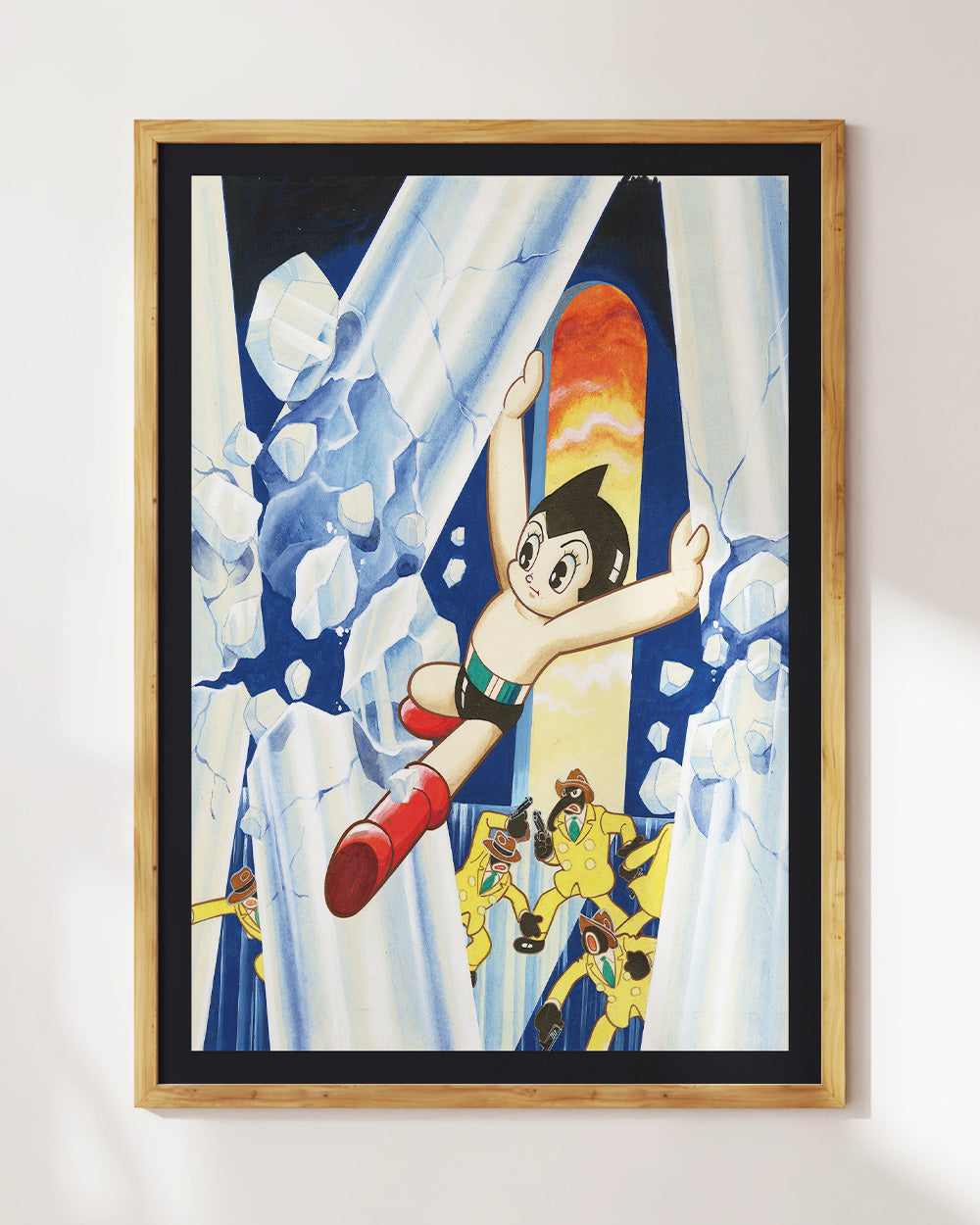 Astro Boy Ice Art Print #colour_Black