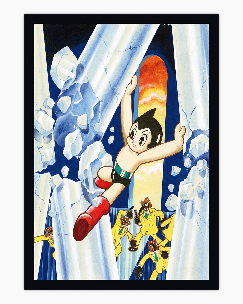 Astro Boy Ice Art Print #colour_Black