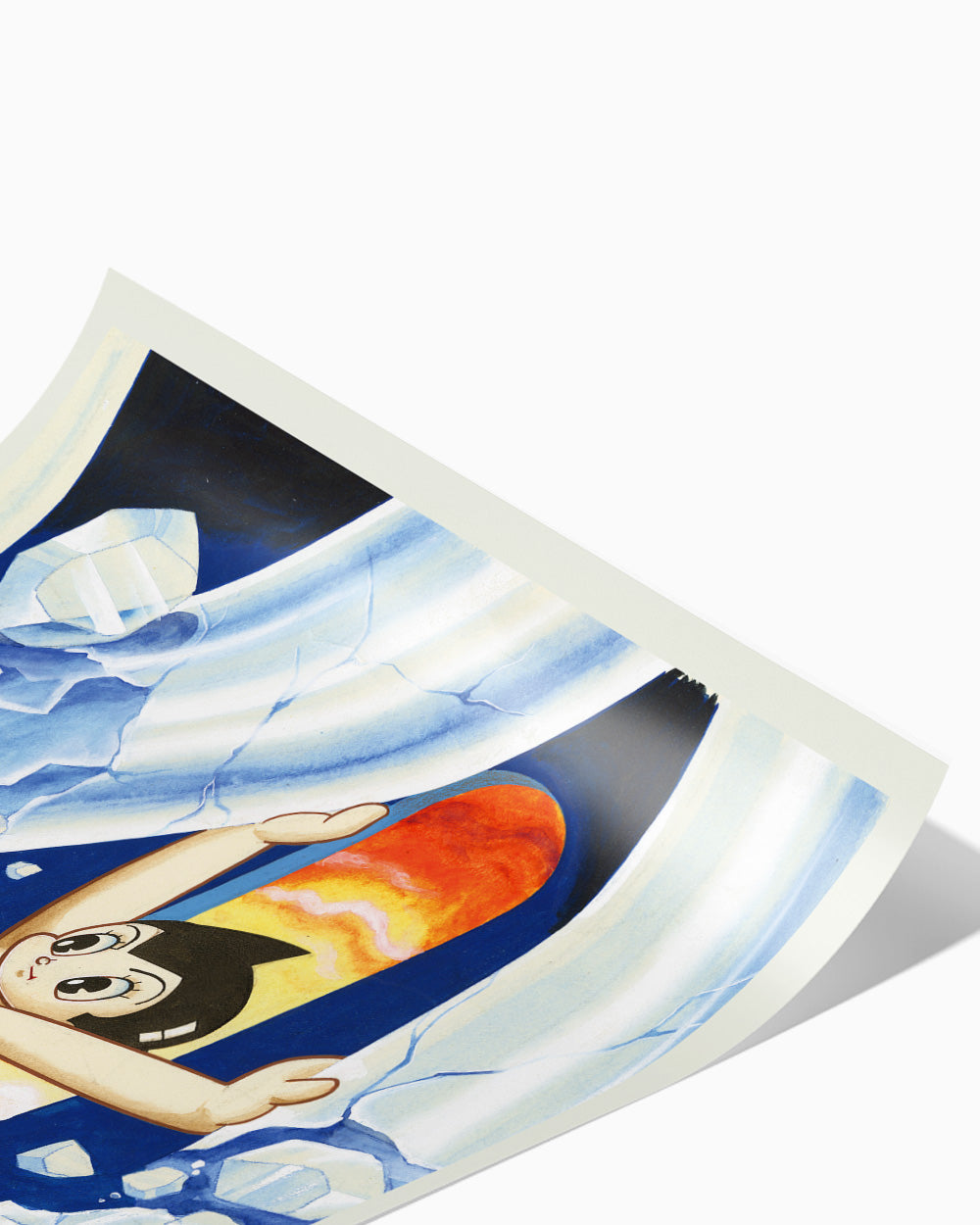 Astro Boy Ice Art Print #colour_White