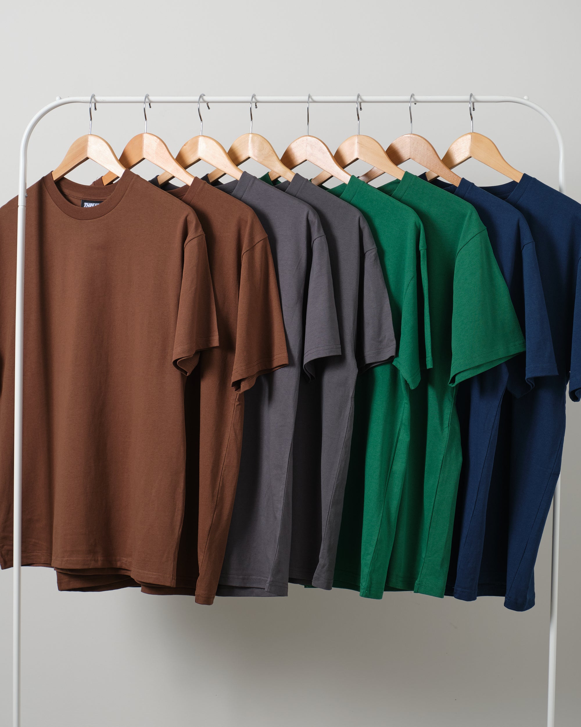 Classic Tee 8 Pack: Brown, Charcoal, Green, Navy  Australia Online 