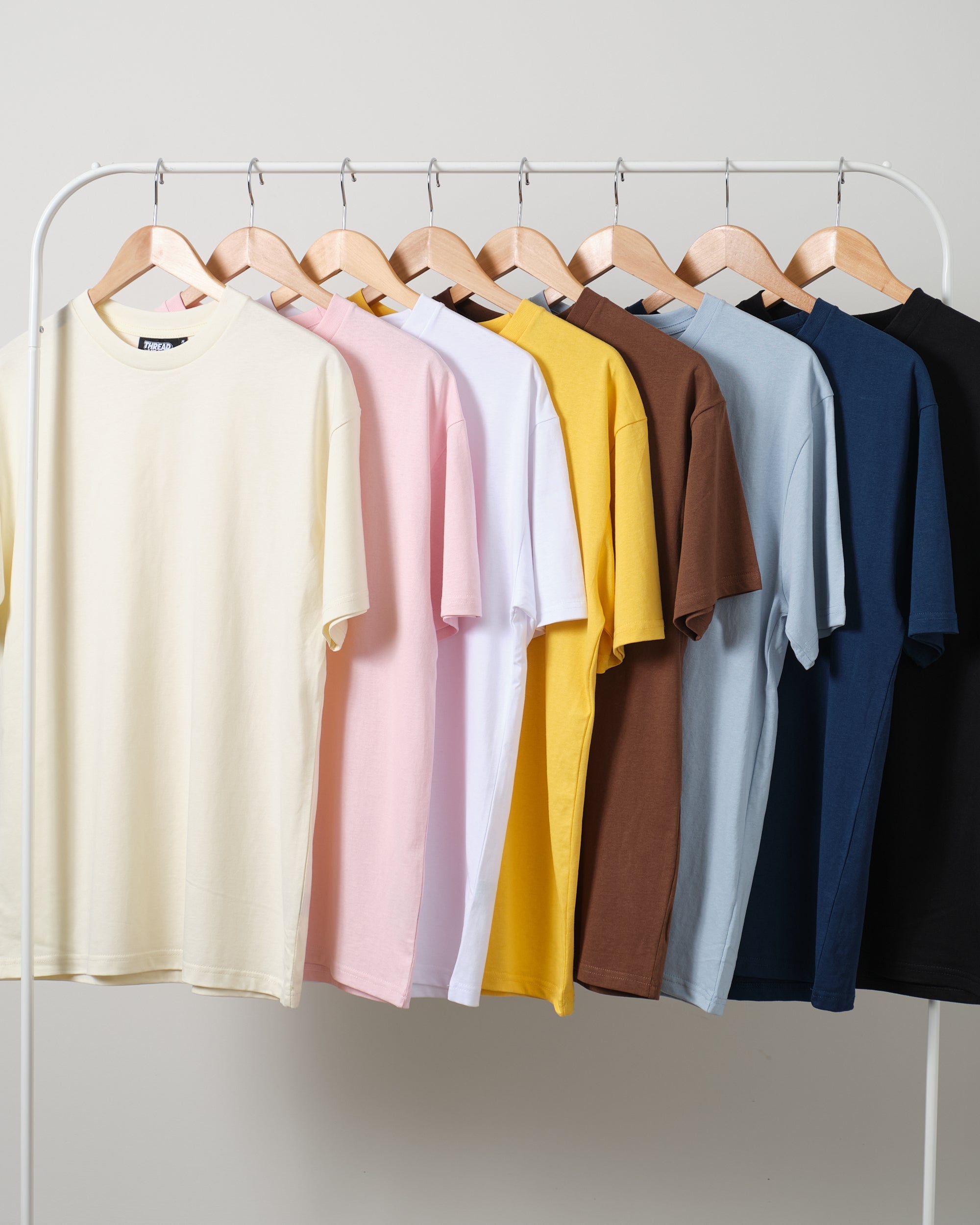 Classic Tee 8 Pack: Natural, Pink, White, Yellow, Brown, Pale Blue, Navy, Black  Australia Online 