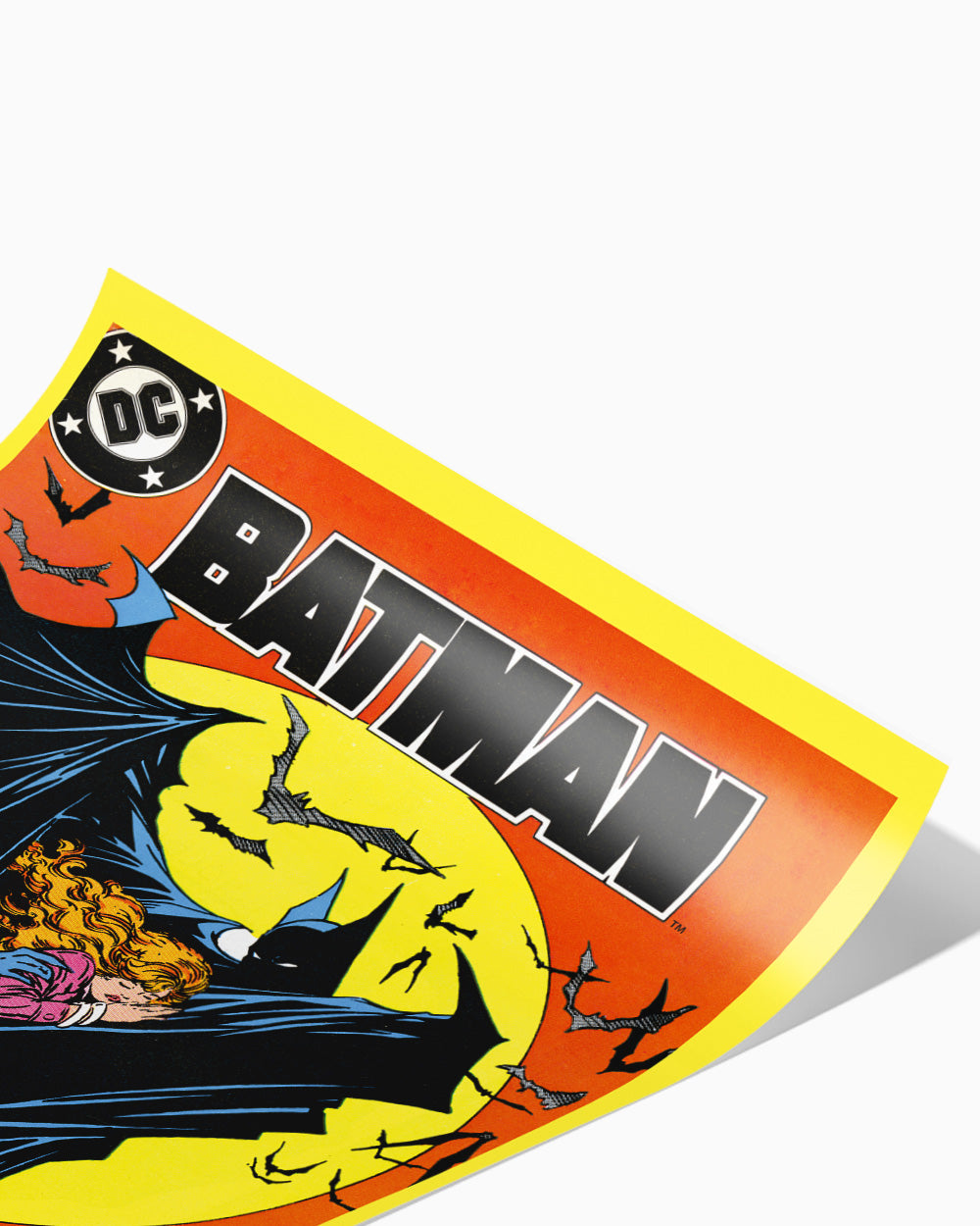 Batman Hero Art Print #colour_Yellow