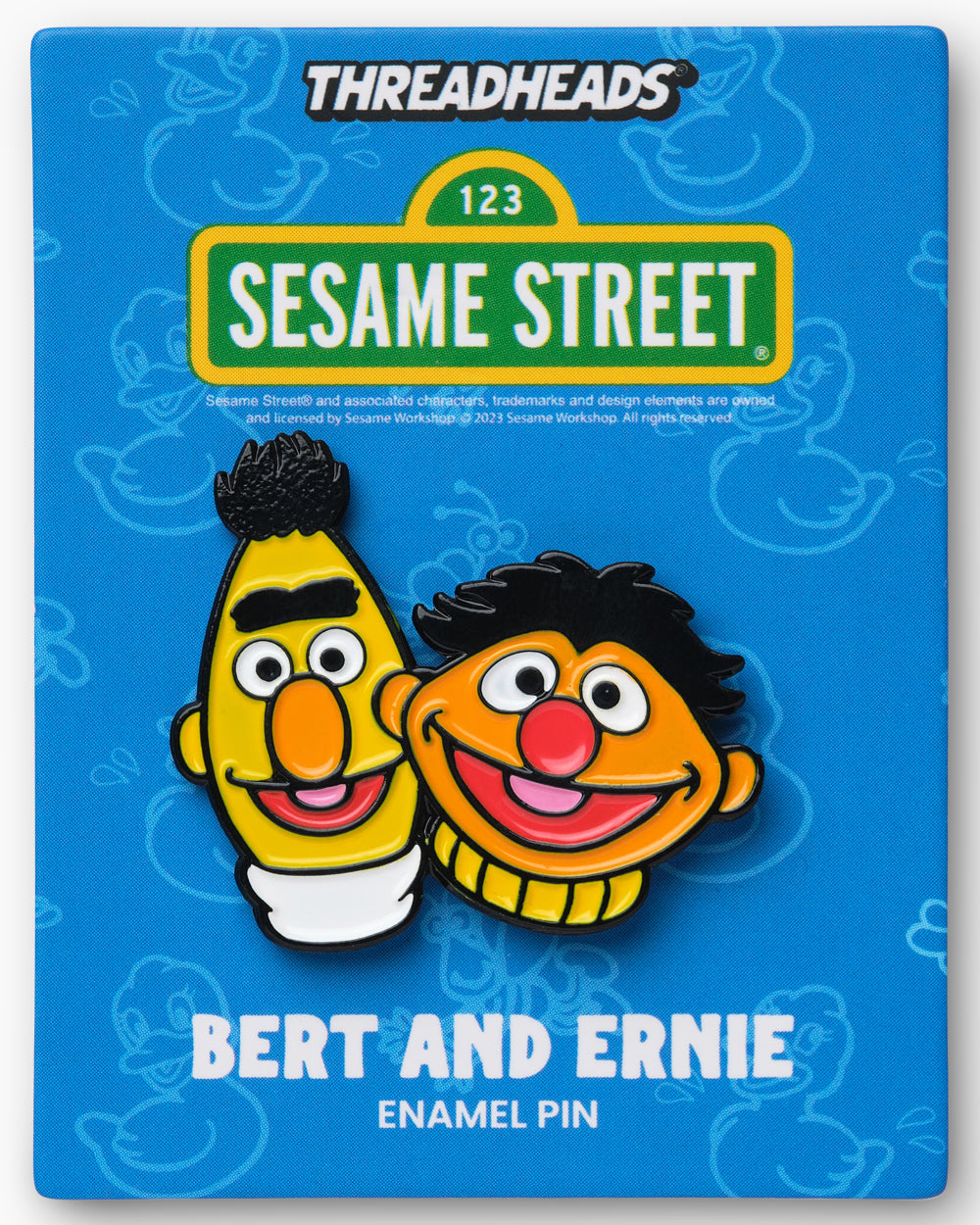 Bert & Ernie Enamel Pin | Threadheads Exclusive