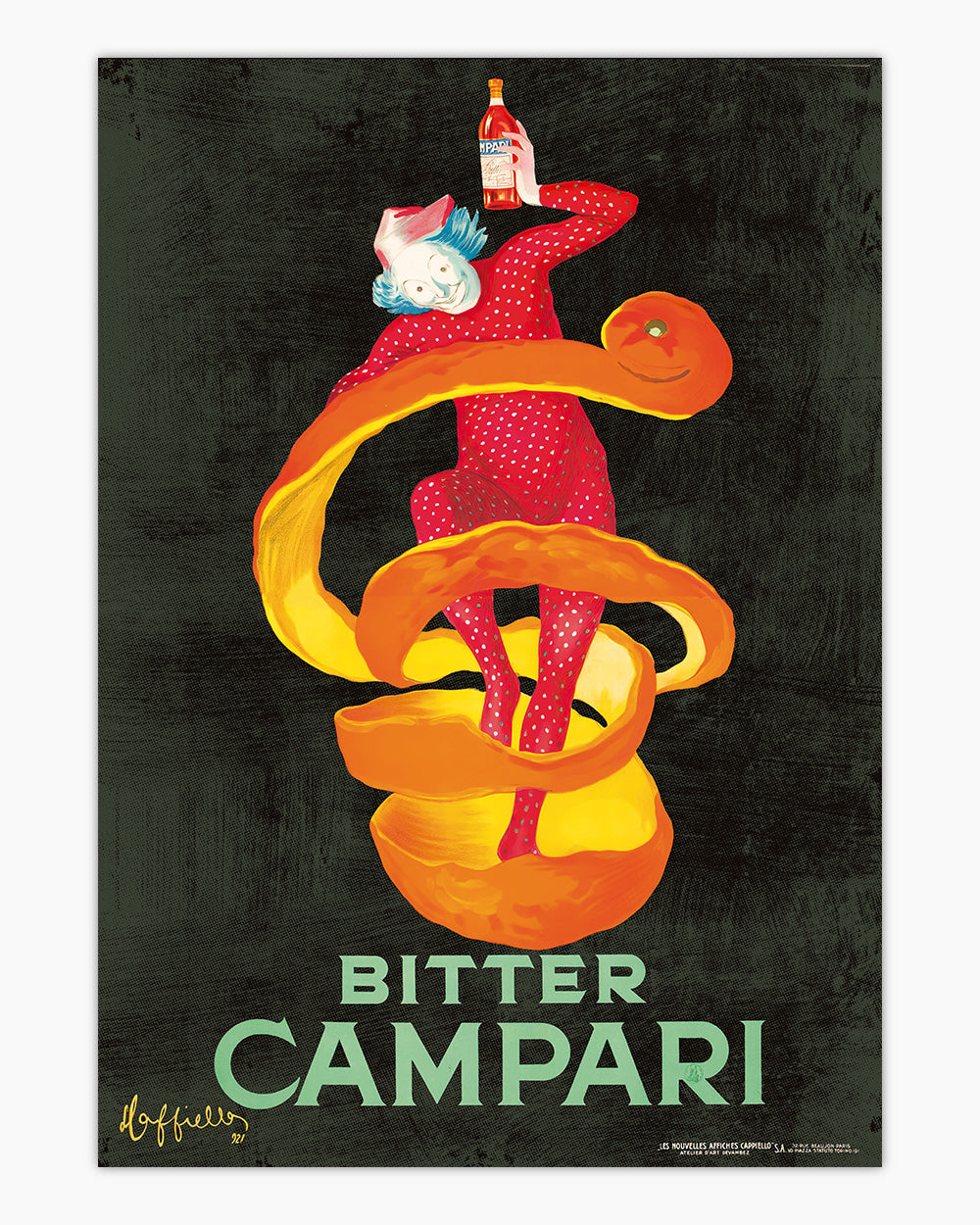 Bitter Campari Art Print Online Australia #colour_charcoal