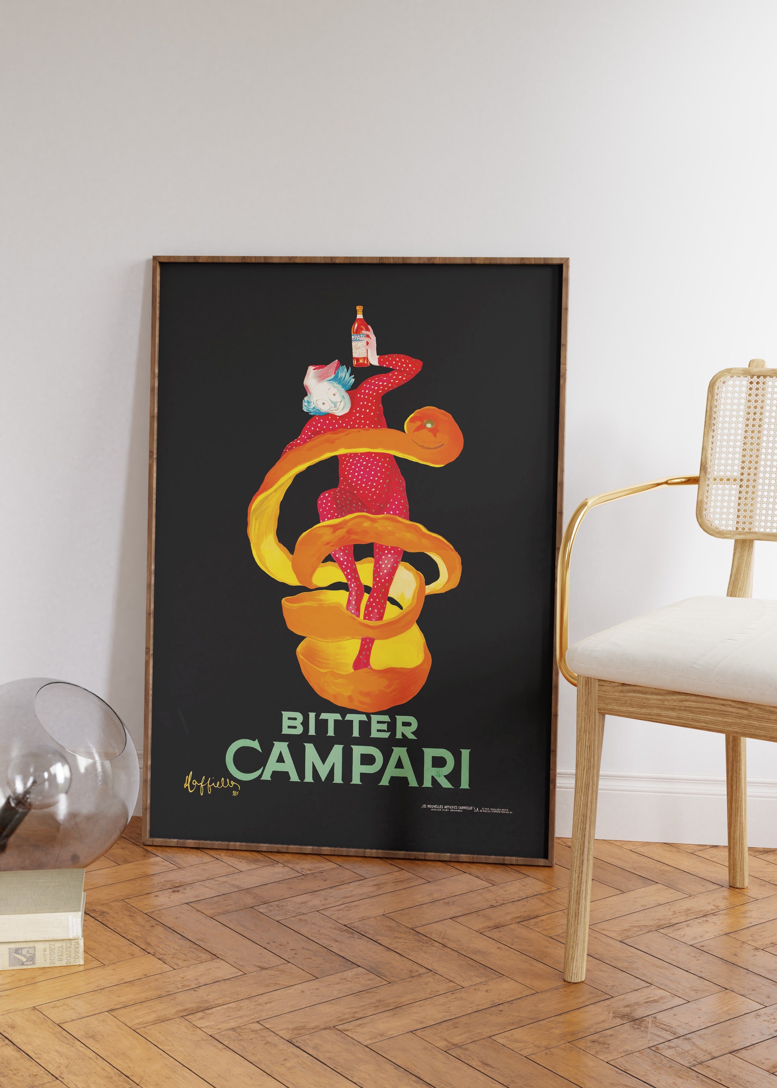 Bitter Campari Art Print Online Australia #colour_charcoal