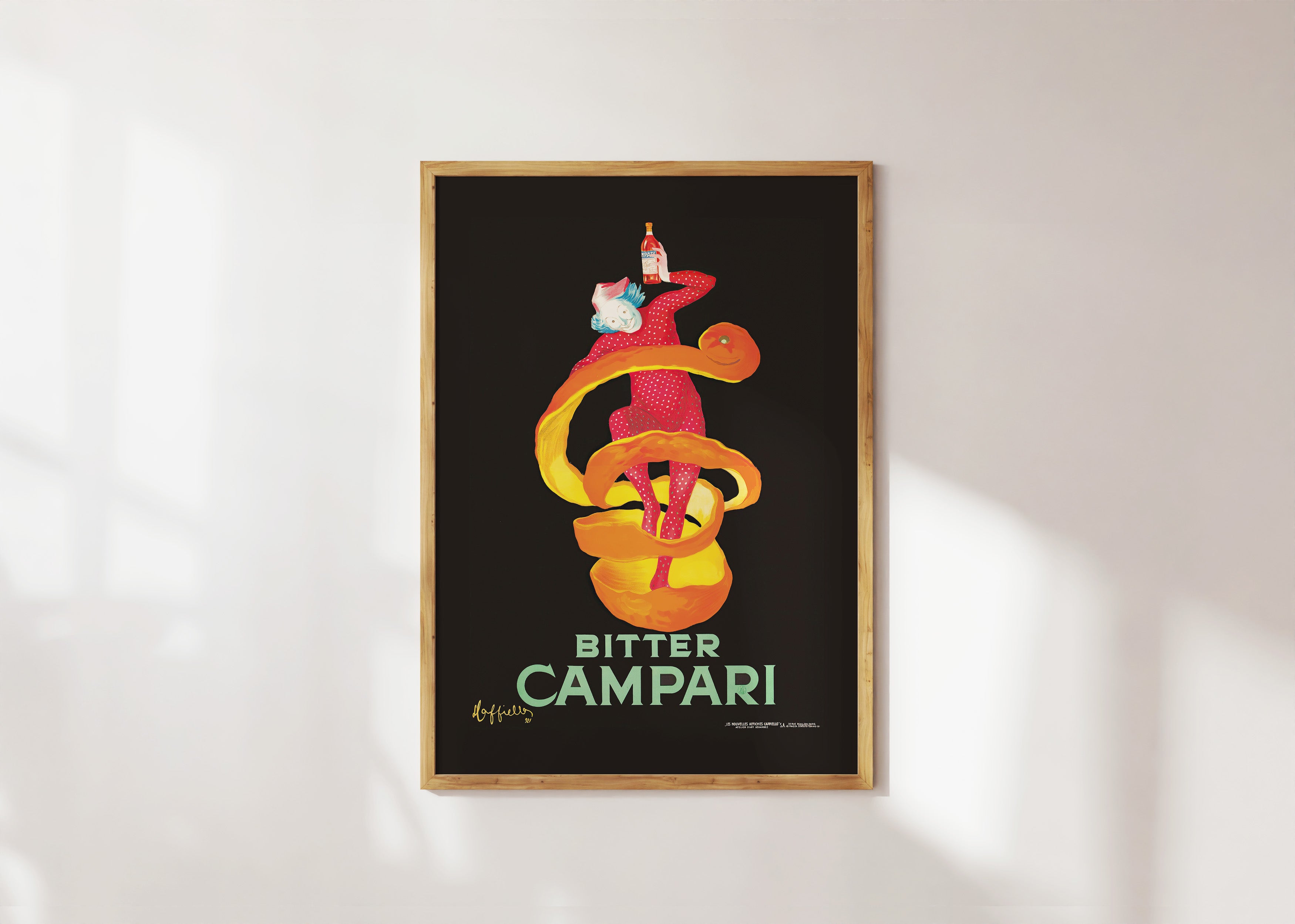 Bitter Campari Art Print Online Australia #colour_black 