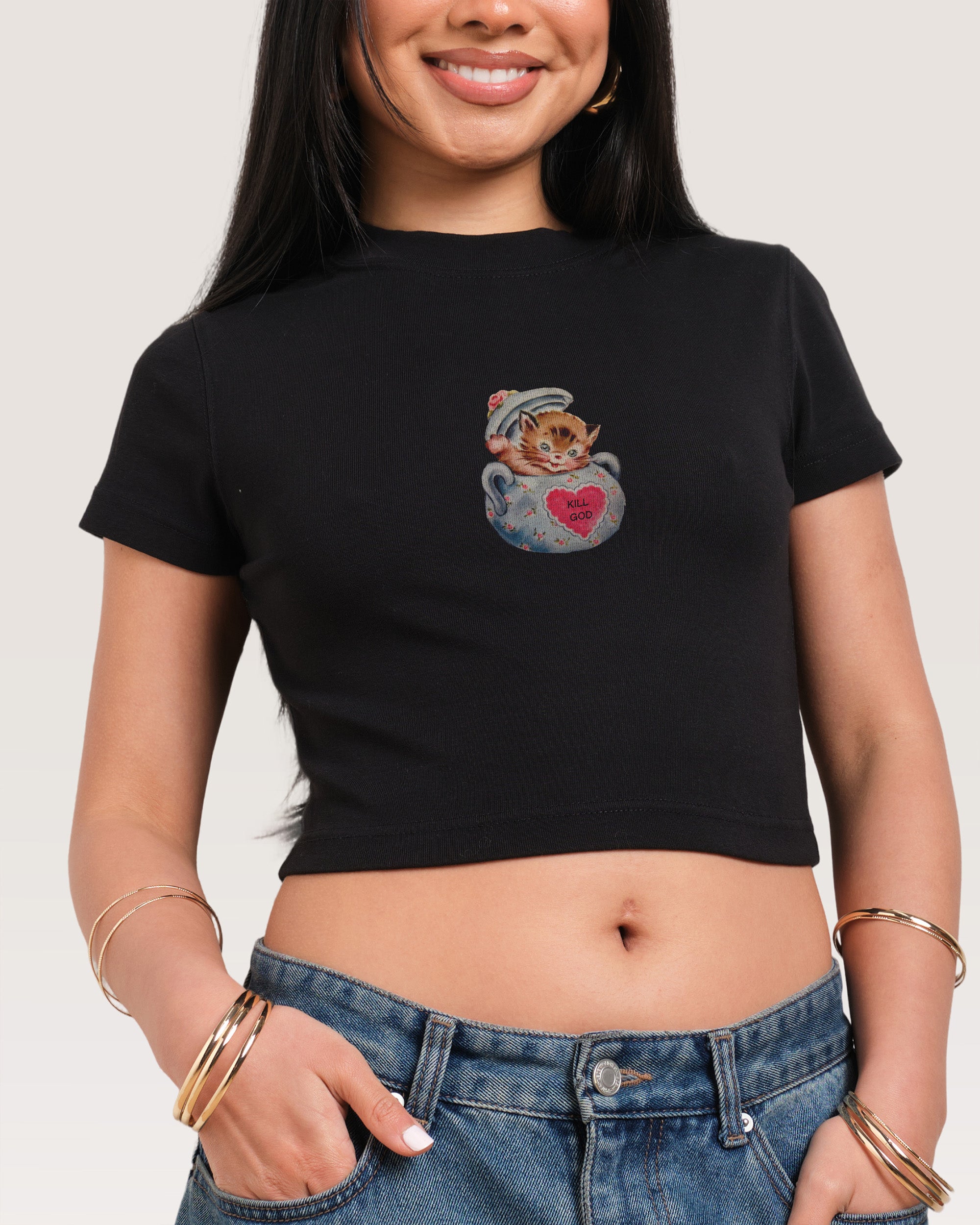 Kill God Black Baby Tee