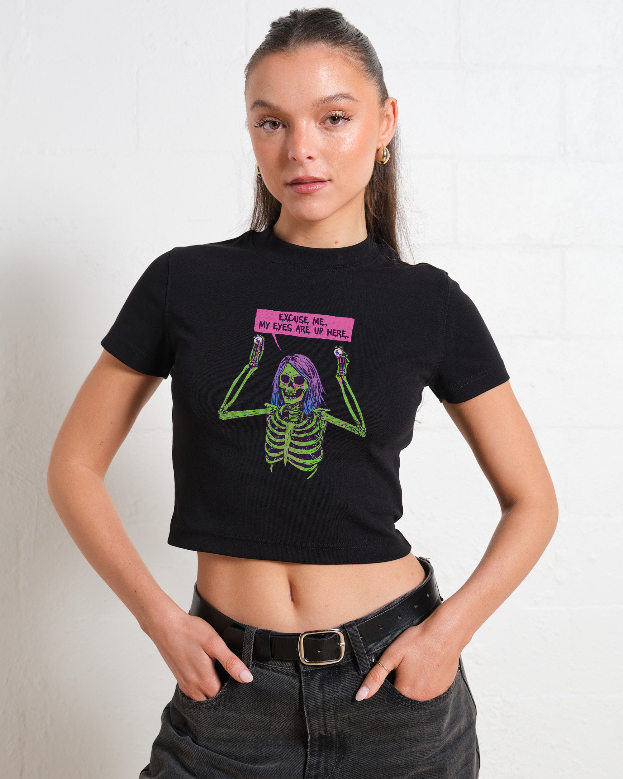 My Eyes are Up Here Baby Tee Australia Online