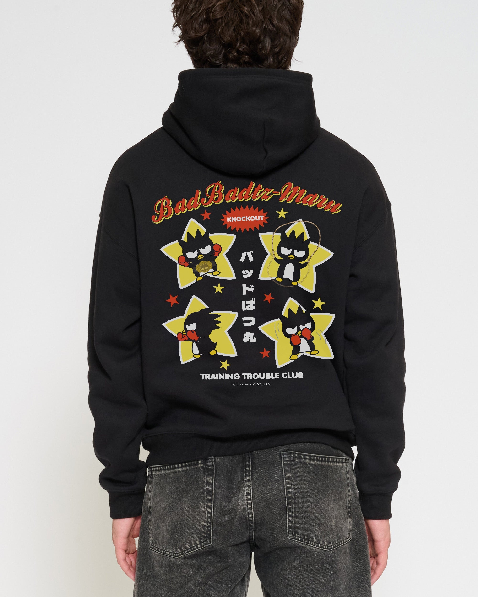 Bad Badtz-Maru Training Trouble Hoodie Official Hello Kitty and Friends collab Threadheads