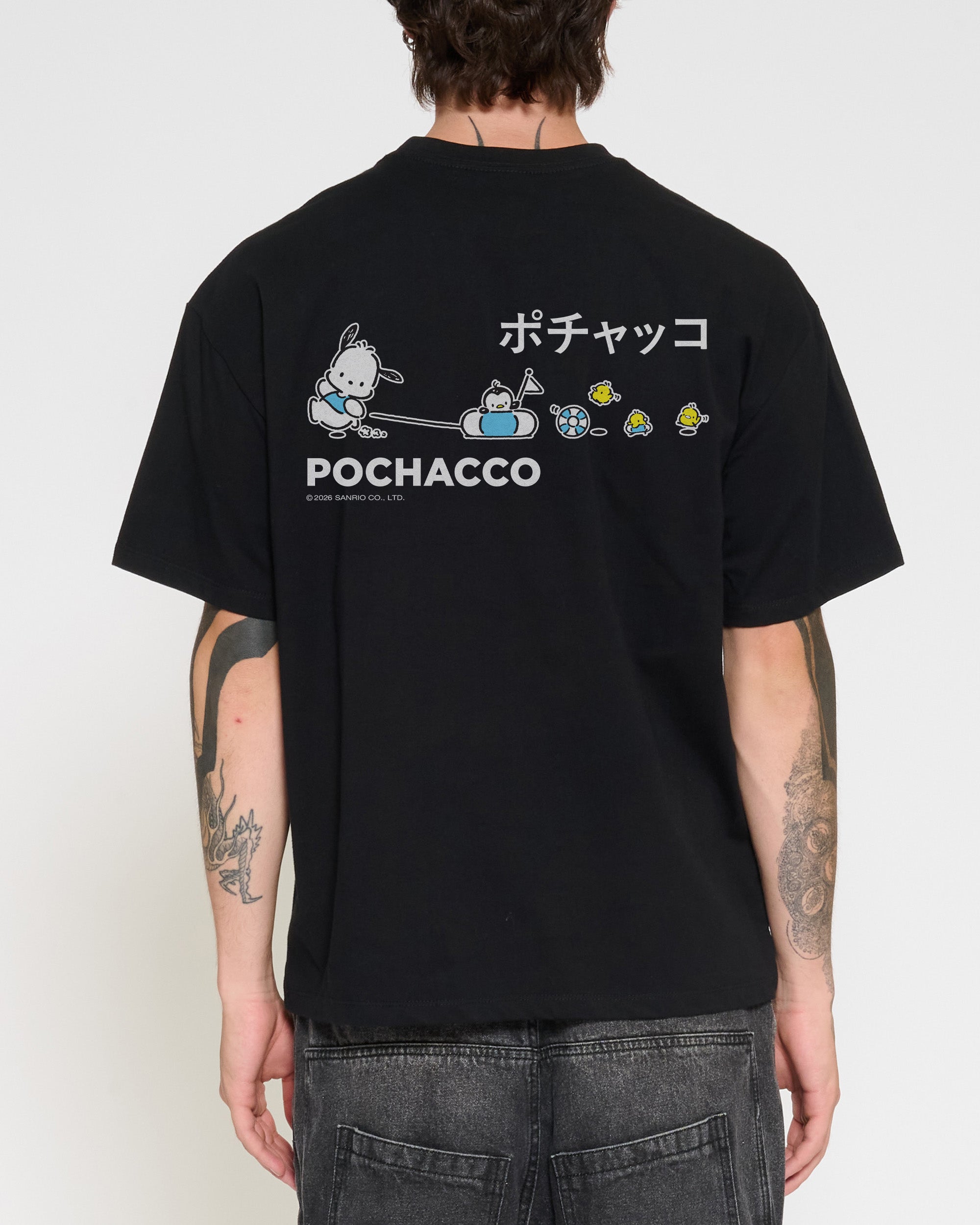 Pochacco Summer Stroll Oversized Tee Official Hello Kitty and Friends collab Threadheads
