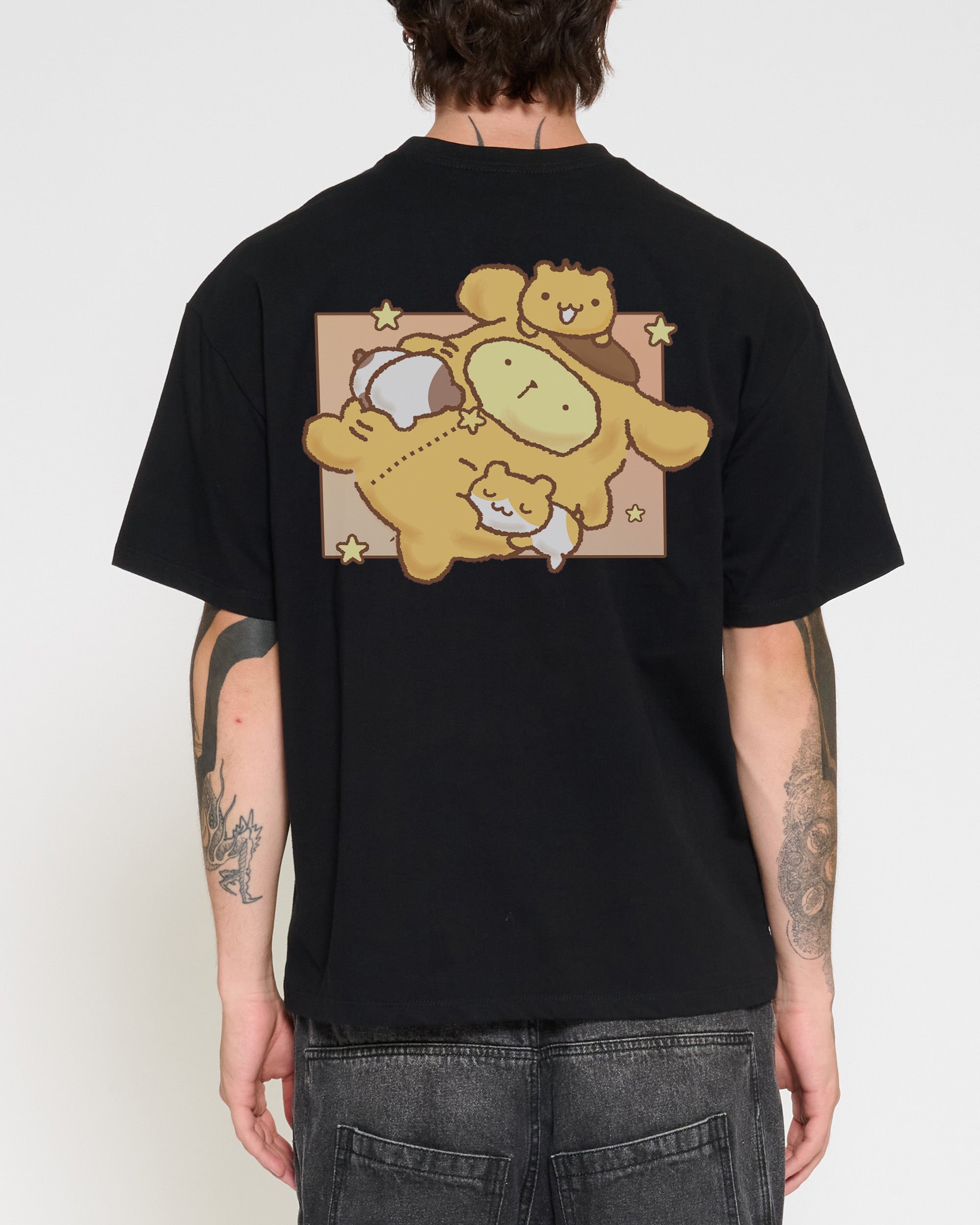 Pompompurin Nap Oversized Tee Official Hello Kitty and Friends collab Threadheads