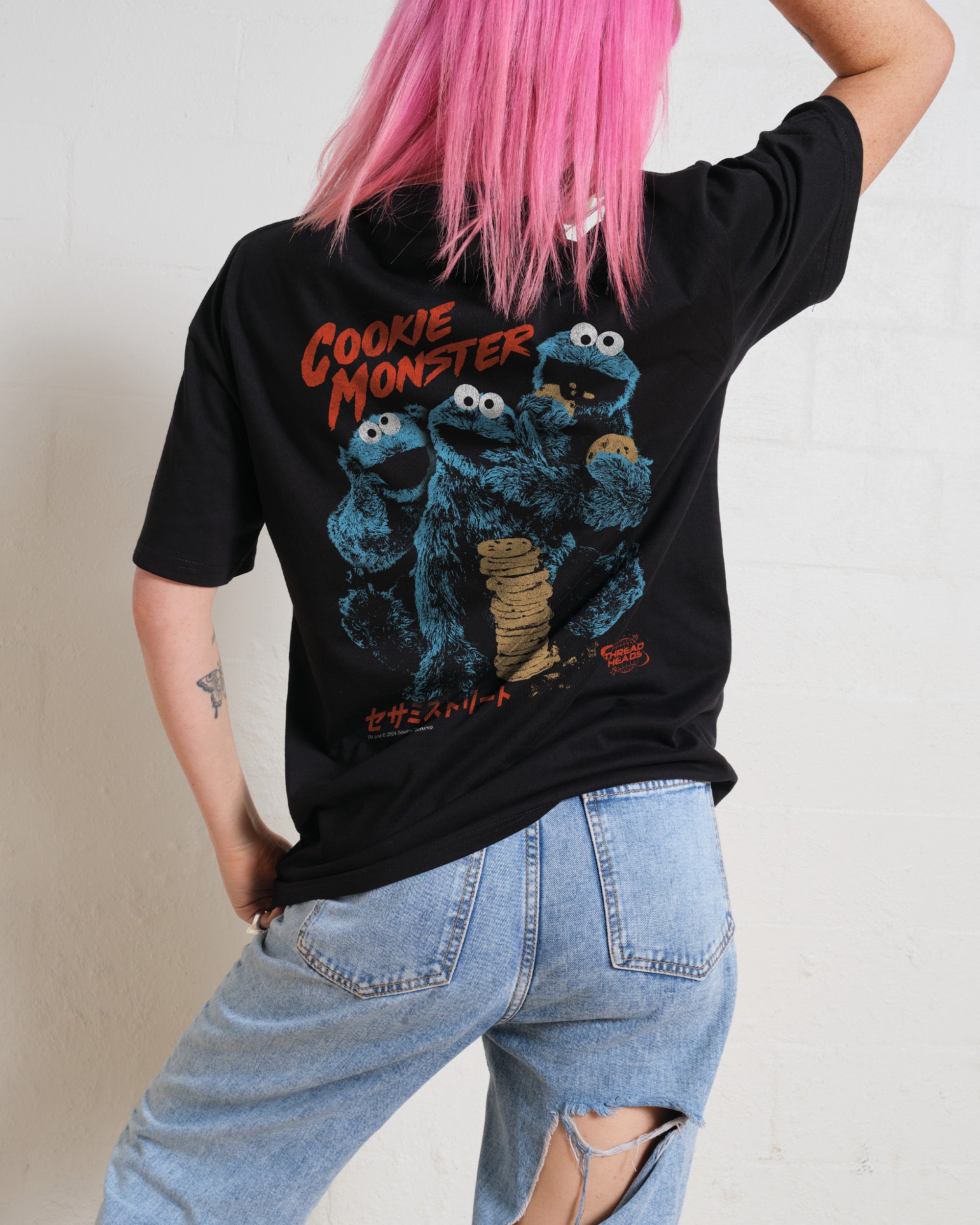 Cookie Kaiju Front and Back T-Shirt Australia Online Threadheads