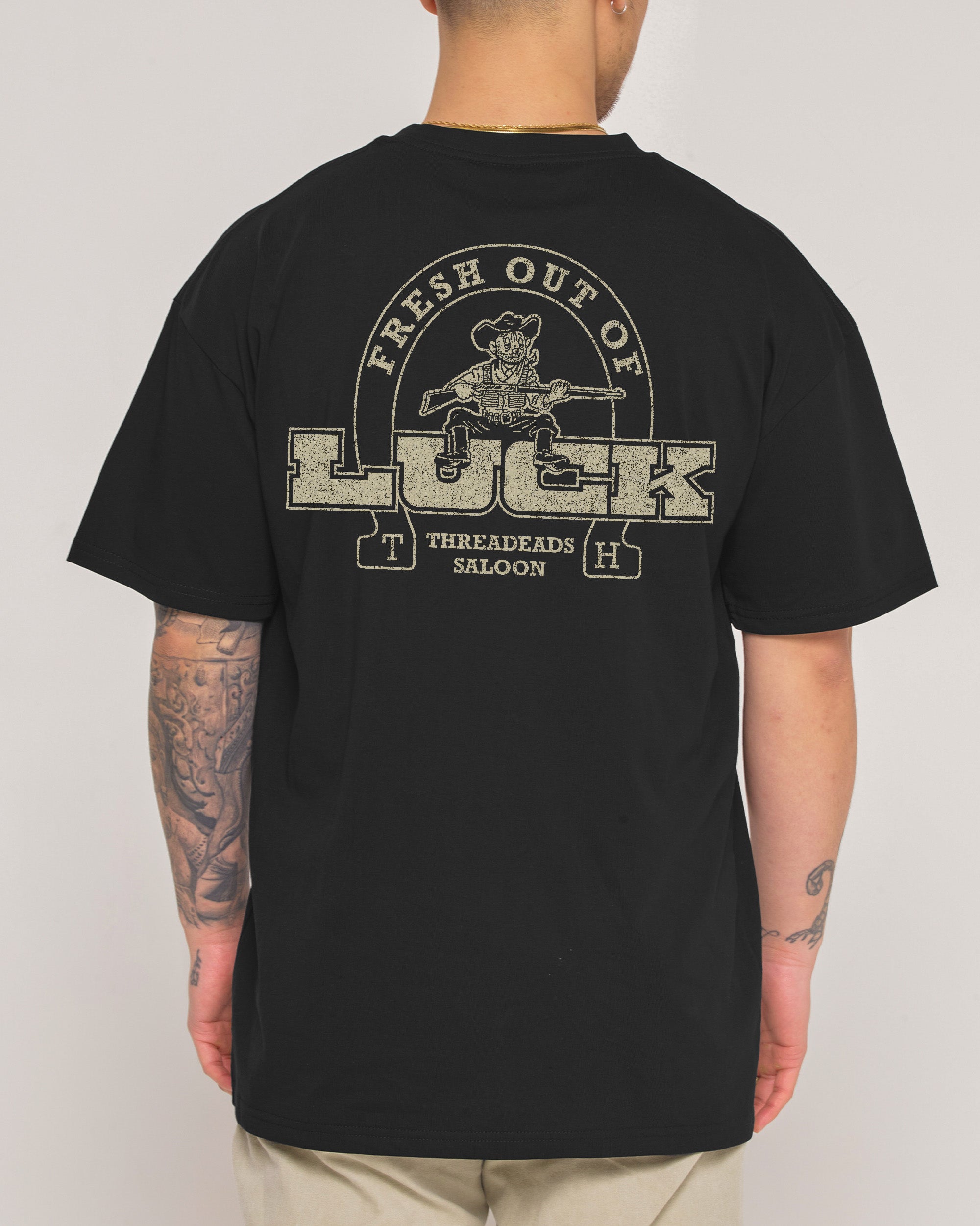 Fresh Out of Luck Black T-Shirt