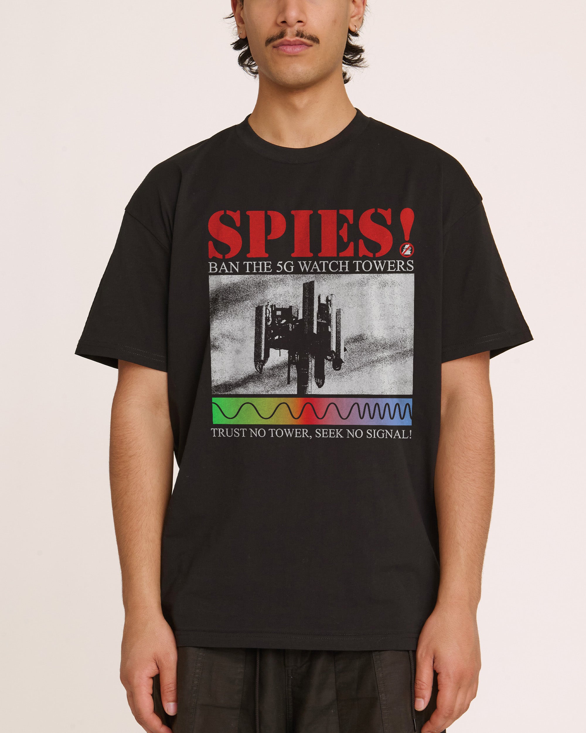 Seek No Signal Black T-Shirt