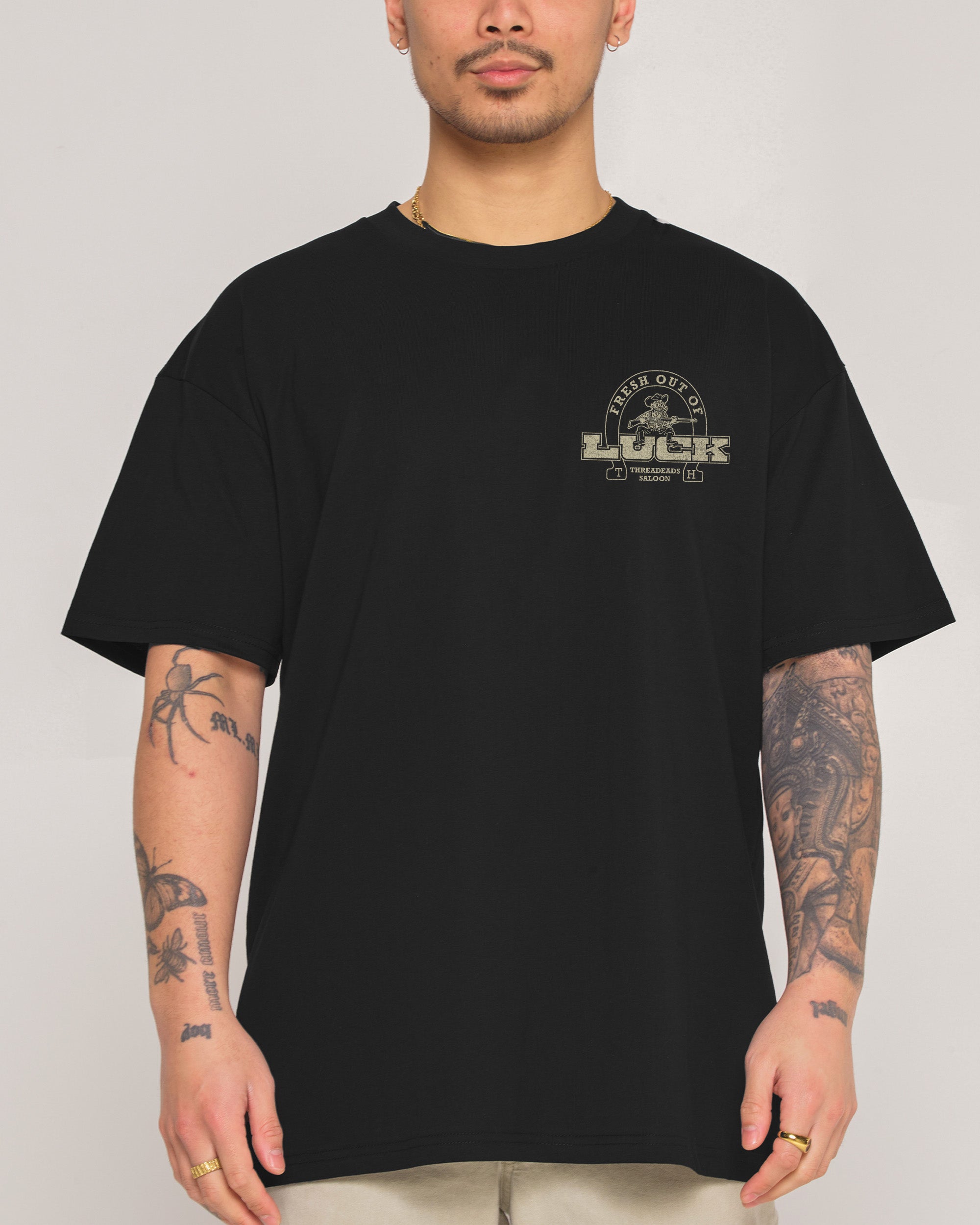 Fresh Out of Luck Black T-Shirt