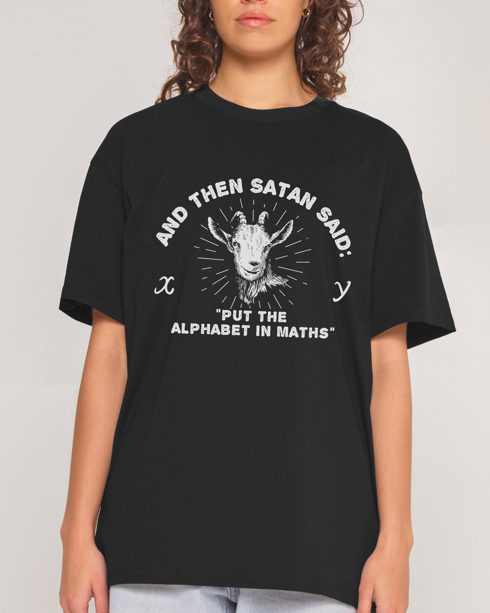 Satan Puts the Alphabet in Maths T-Shirt