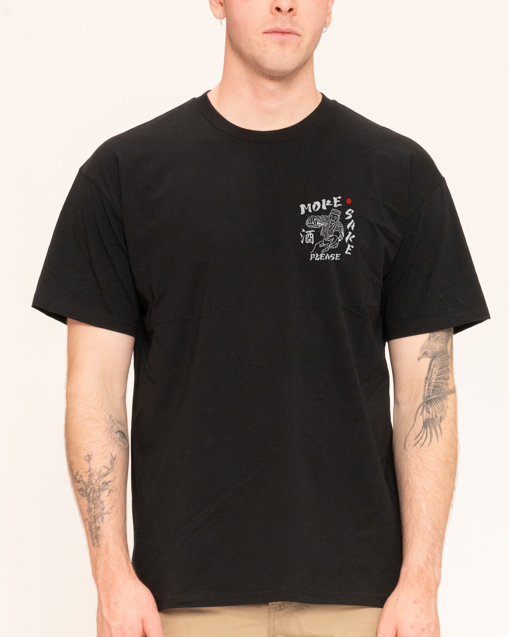 More Sake Please Black T-Shirt