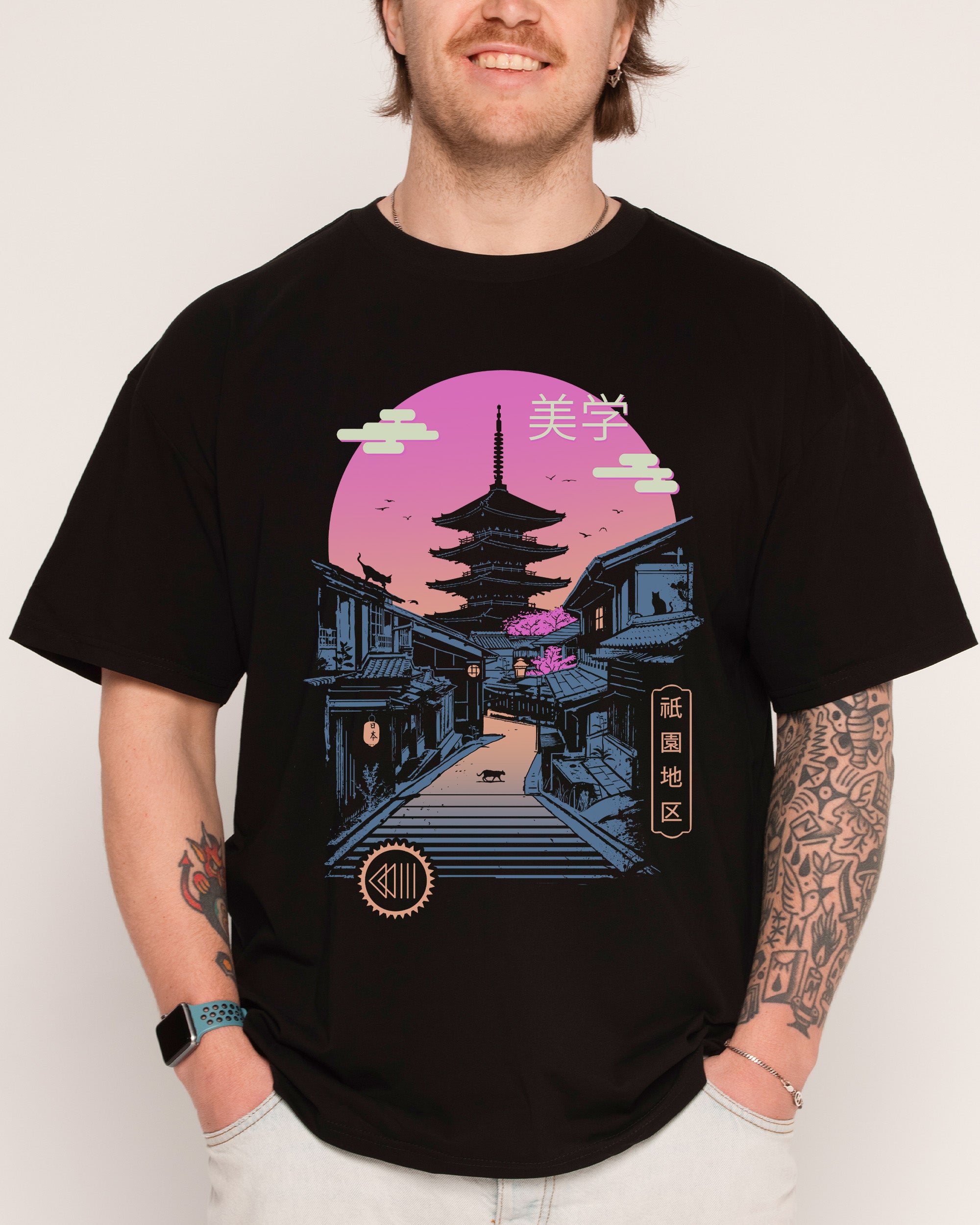 Pagoda Wave Aesthetics T-Shirt