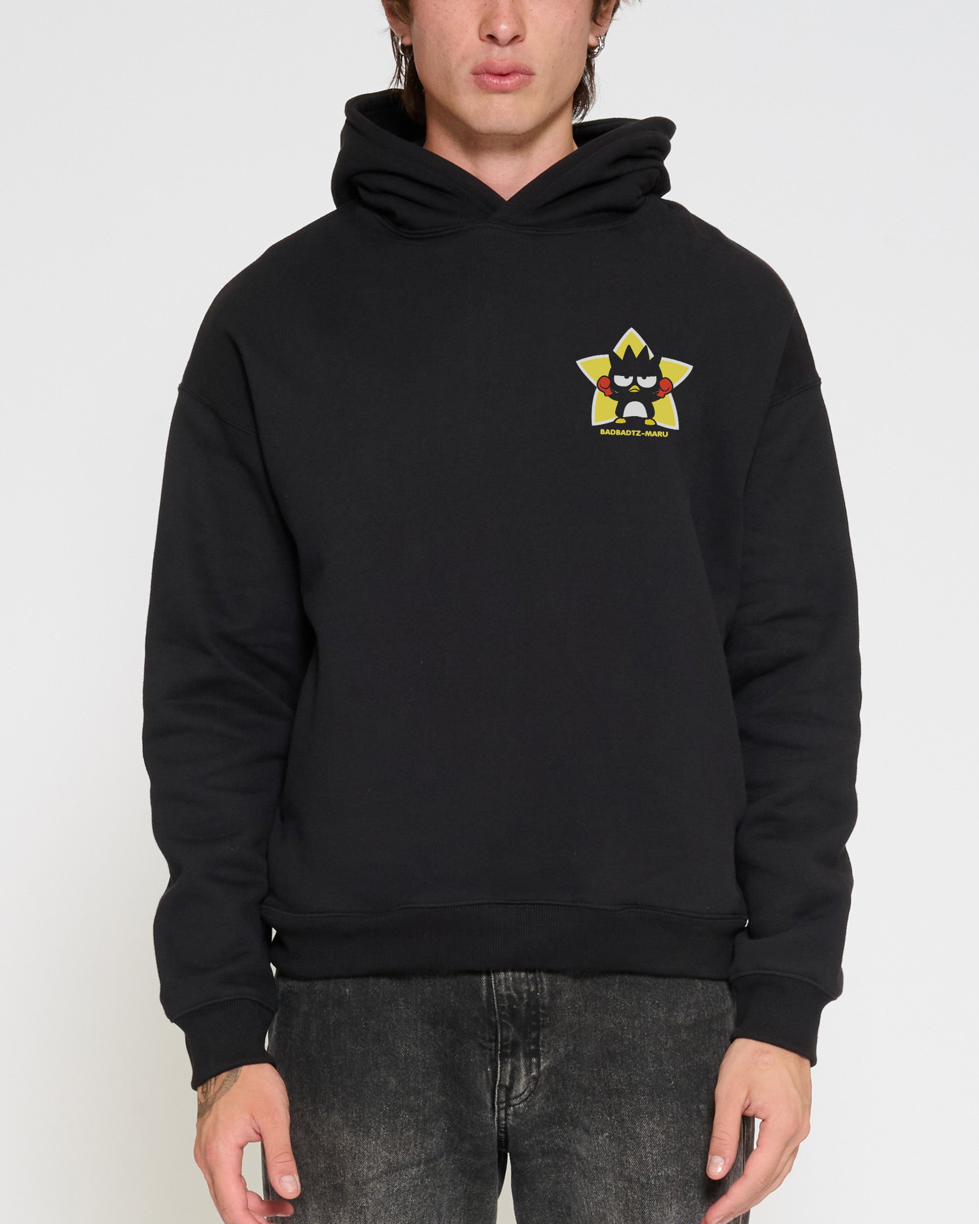 Bad Badtz-Maru Training Trouble Hoodie Official Hello Kitty and Friends collab Threadheads