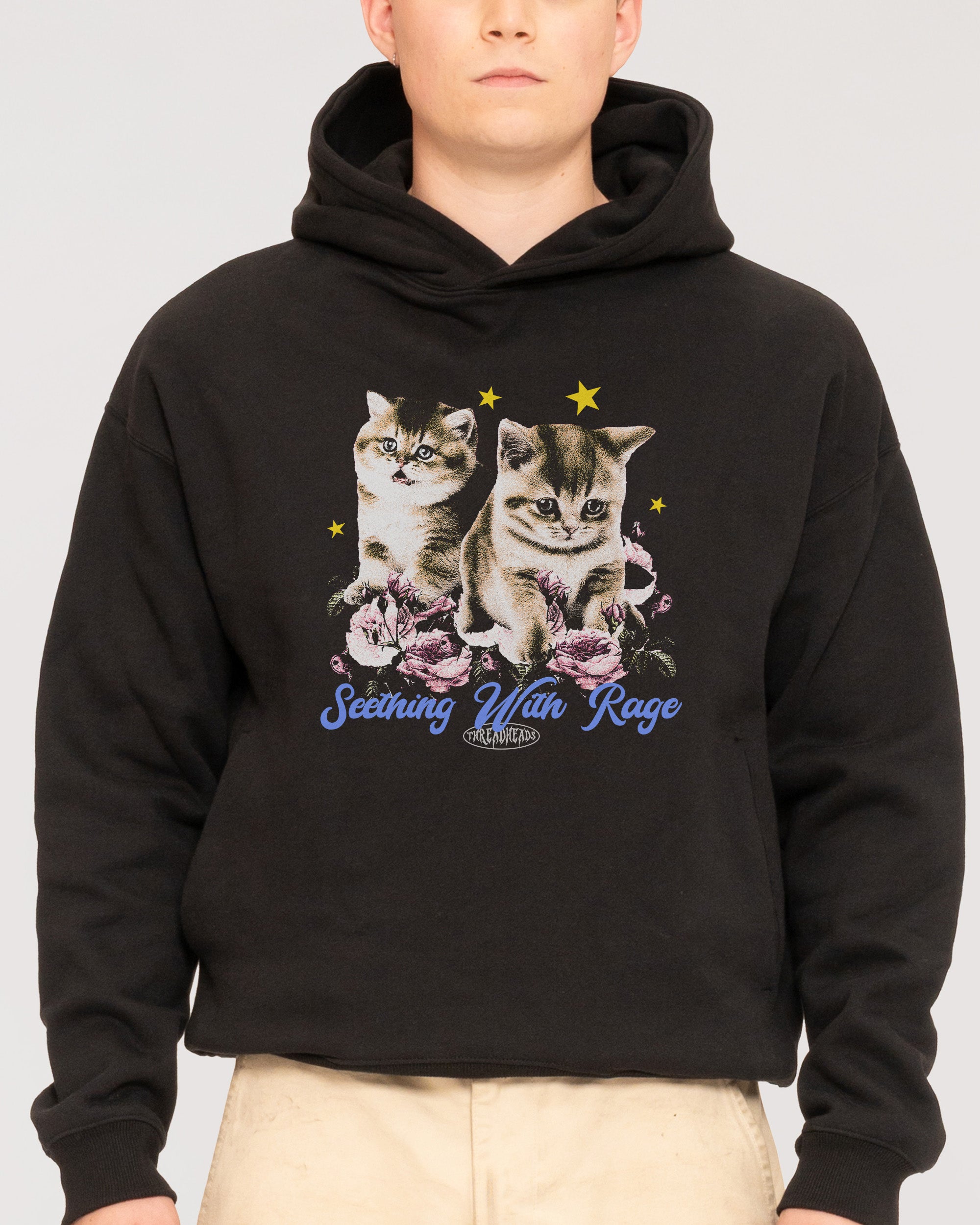 Seething With Rage Black Hoodie
