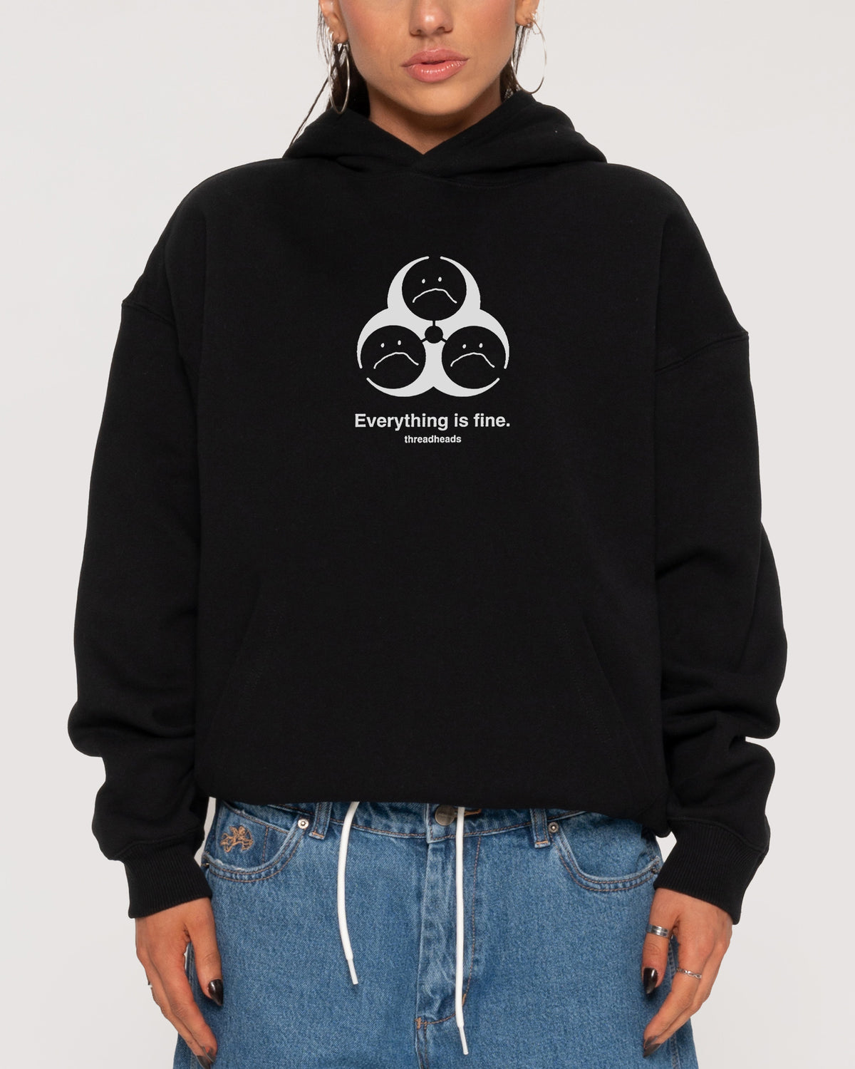 Everything Is Fine Biohazard Hoodie
