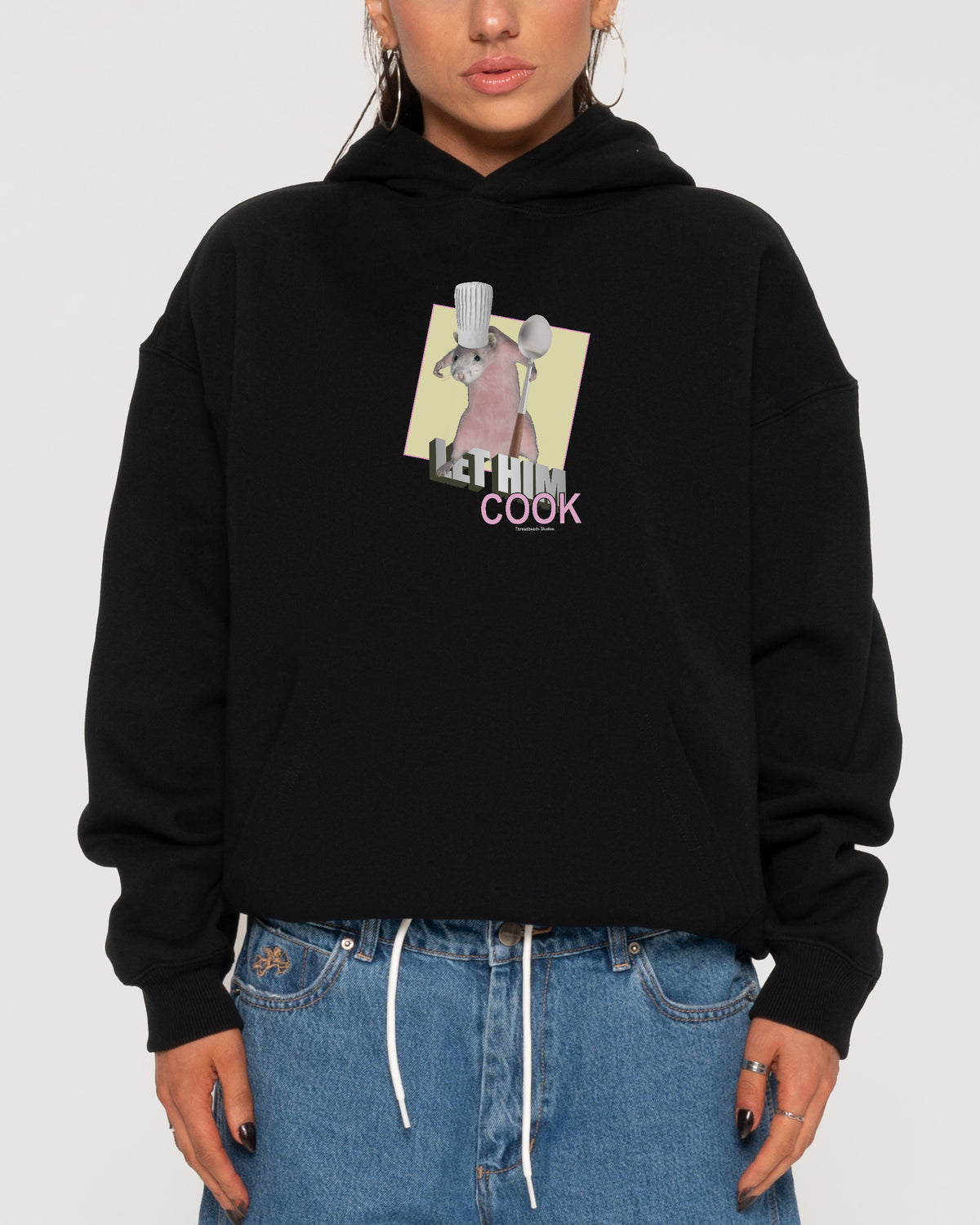 Let Him Cook Black Hoodie