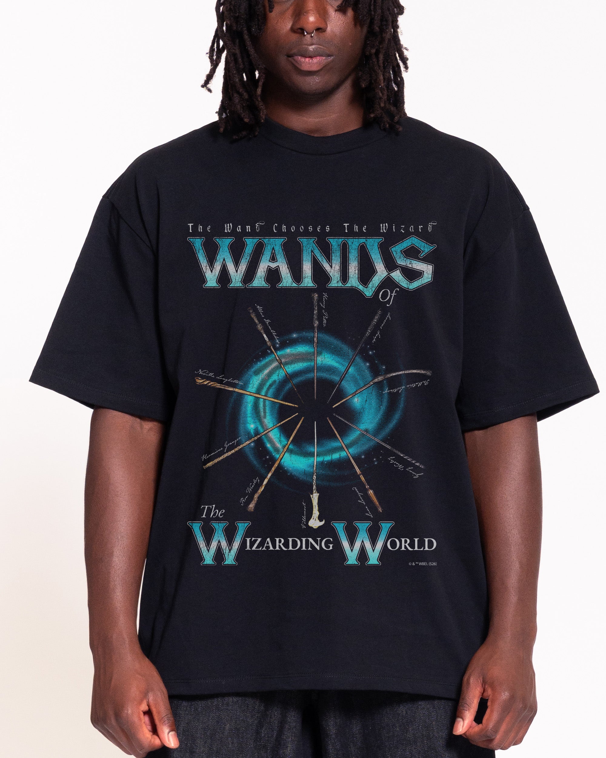 Wands Black Oversized Tee