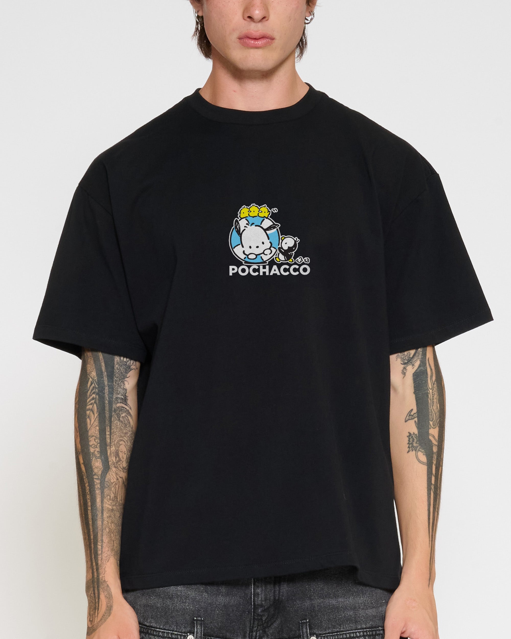 Pochacco Summer Stroll Oversized Tee Official Hello Kitty and Friends collab Threadheads