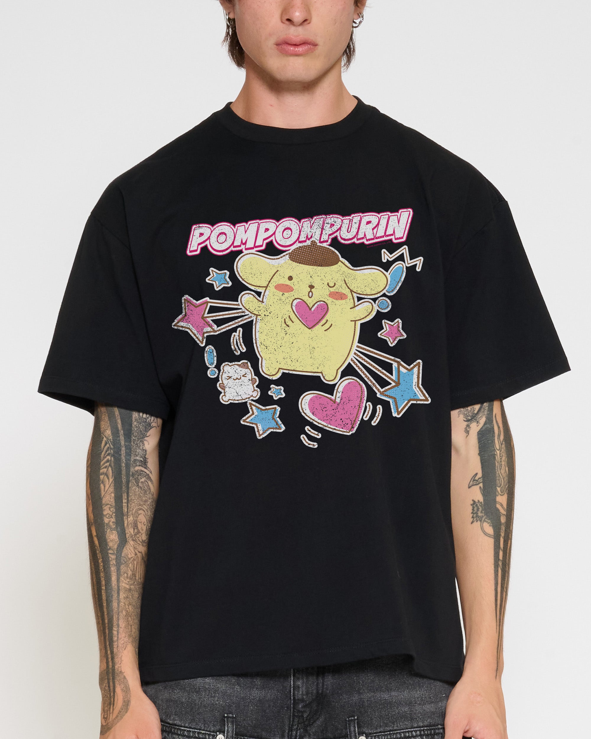 Pompompurin Hearts Oversized Tee