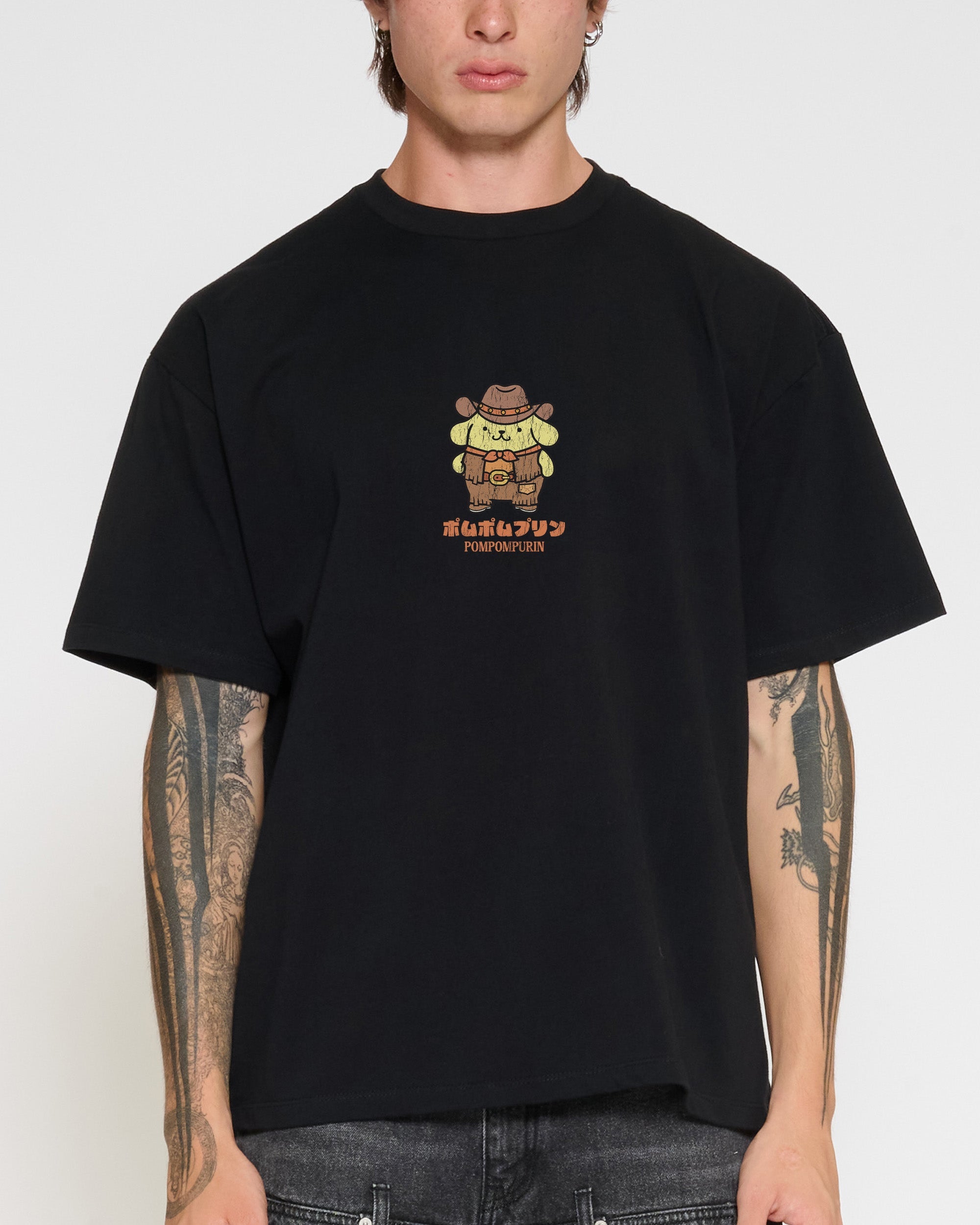 Pompompurin Yeehaw Oversized Tee Official Hello Kitty and Friends collab Threadheads