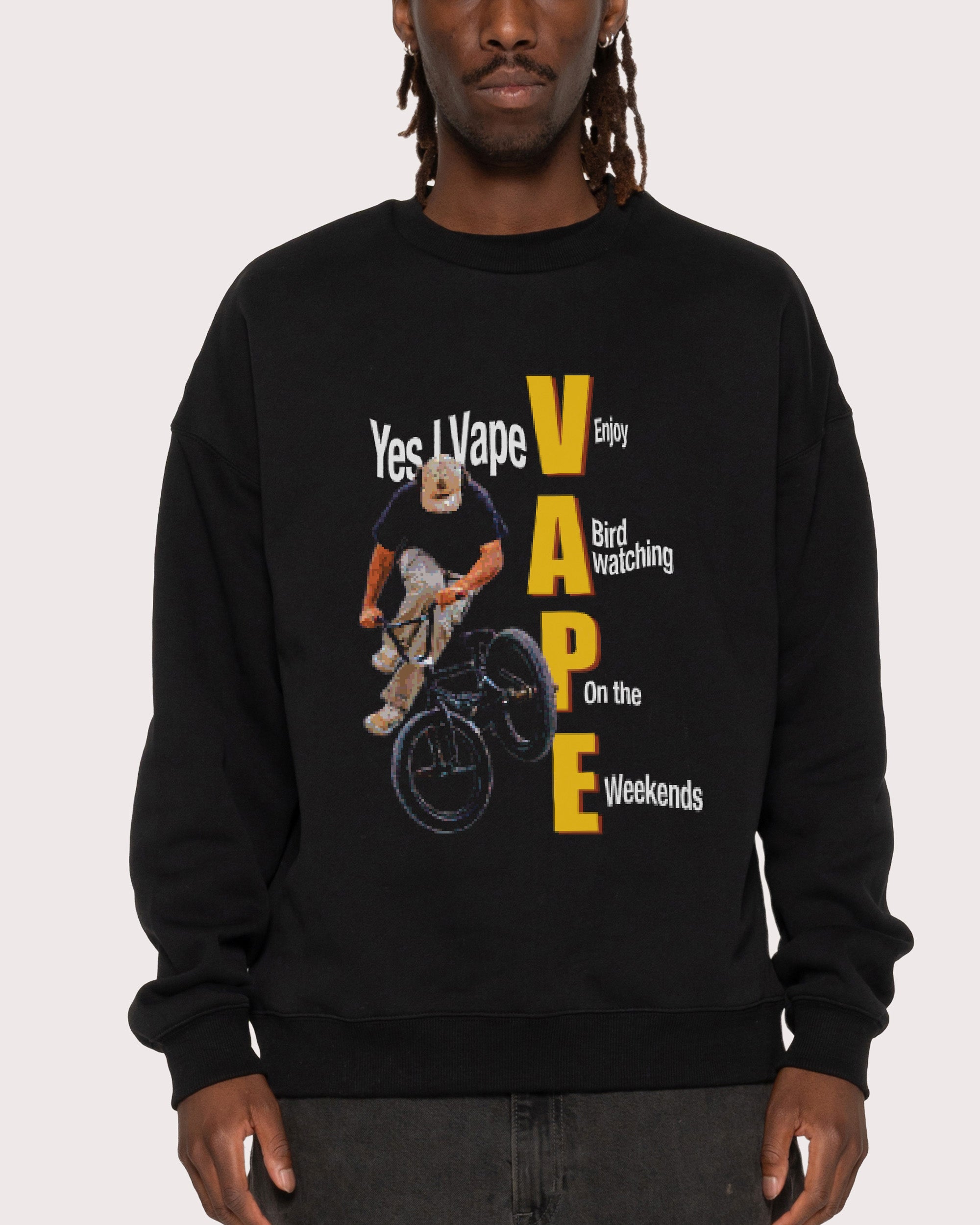 Yes I Vape Black Sweatshirt