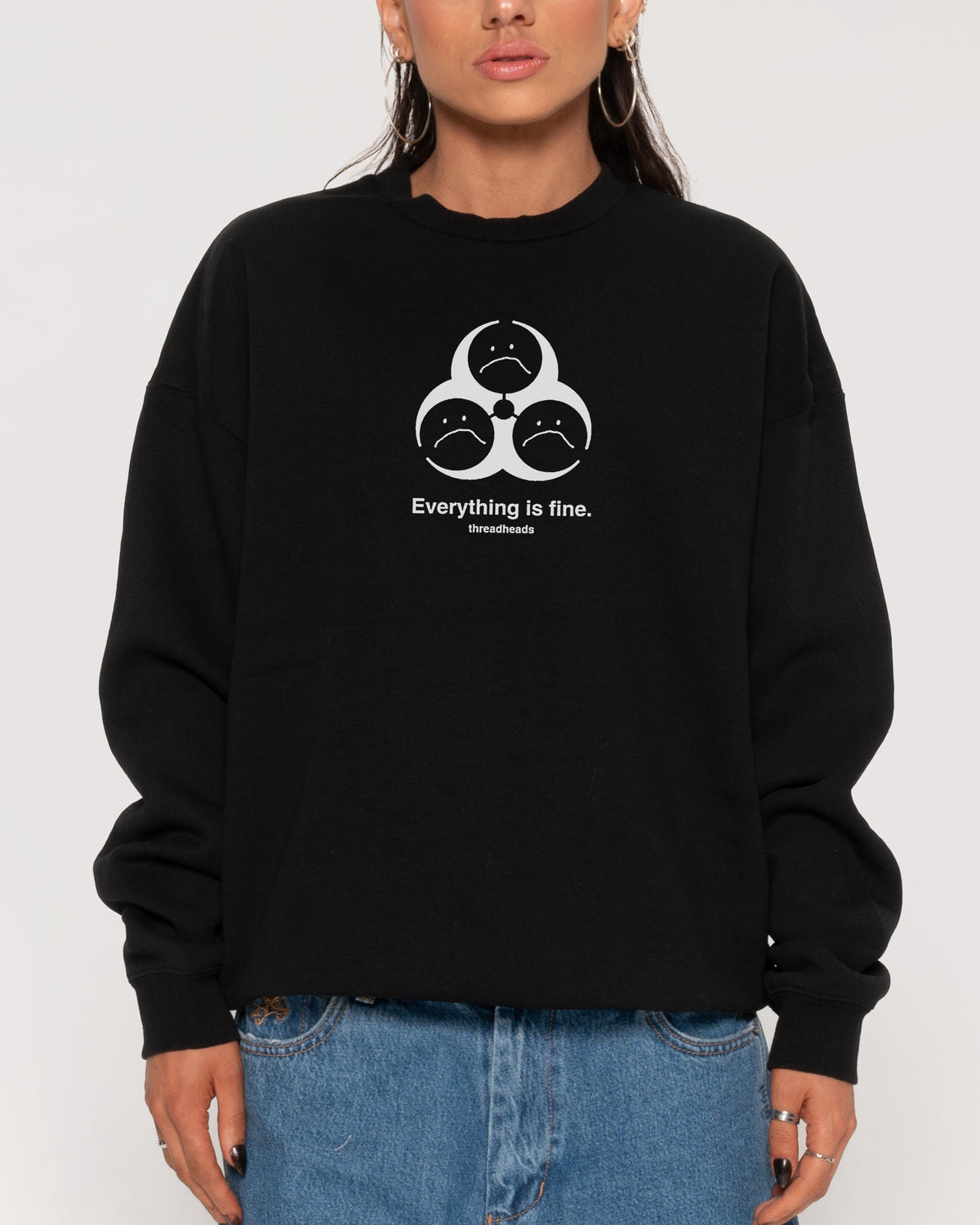 Everything Is Fine Biohazard Sweatshirt