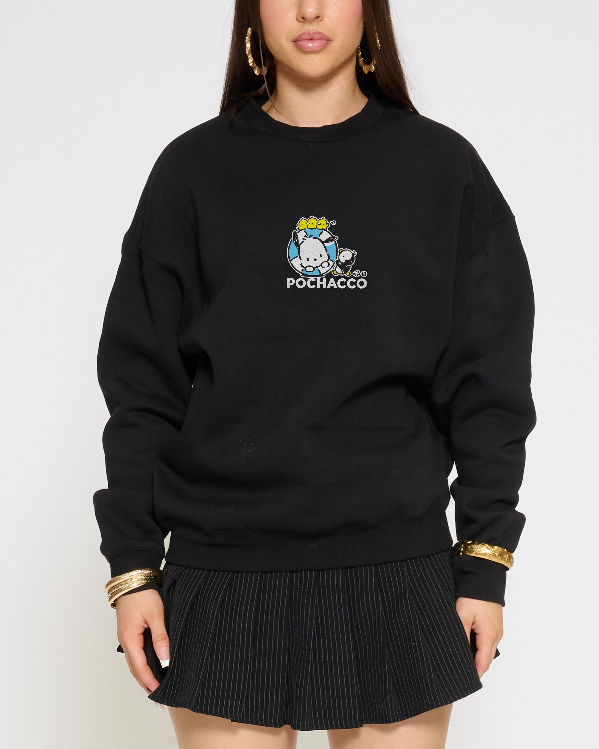 Pochacco Summer Stroll Sweatshirt Official Hello Kitty and Friends collab Threadheads