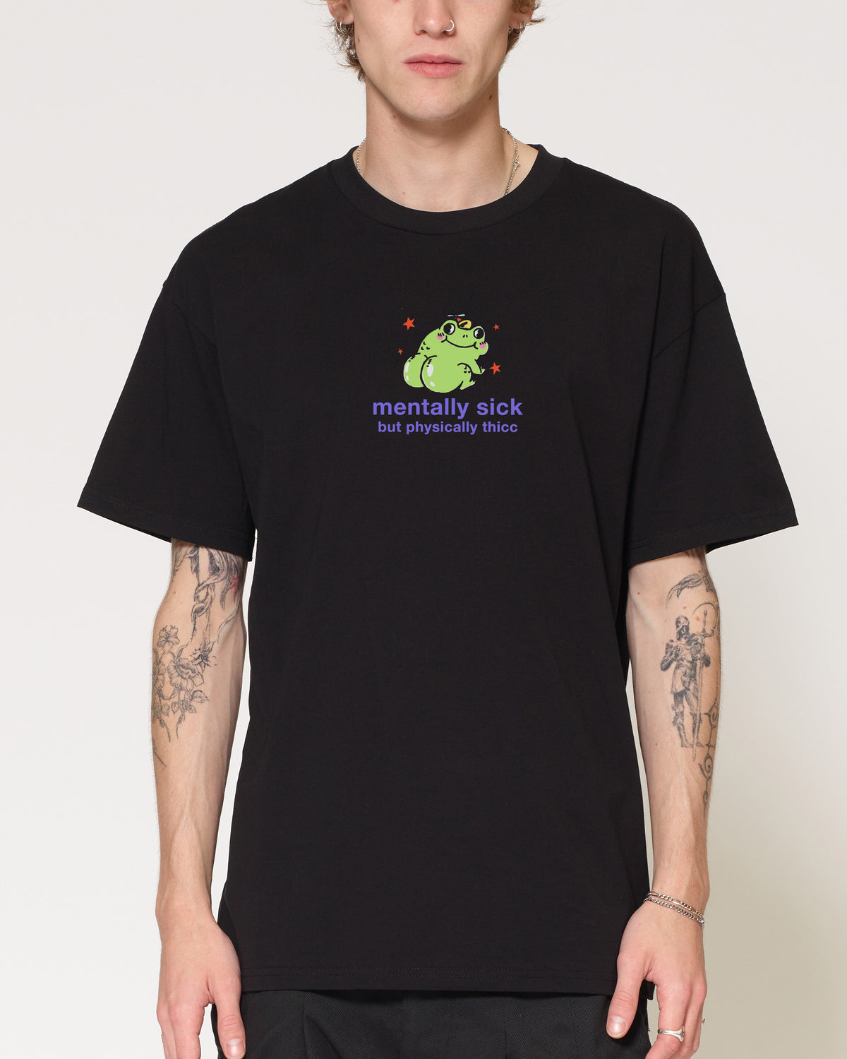 Mentally Sick Black T-Shirt