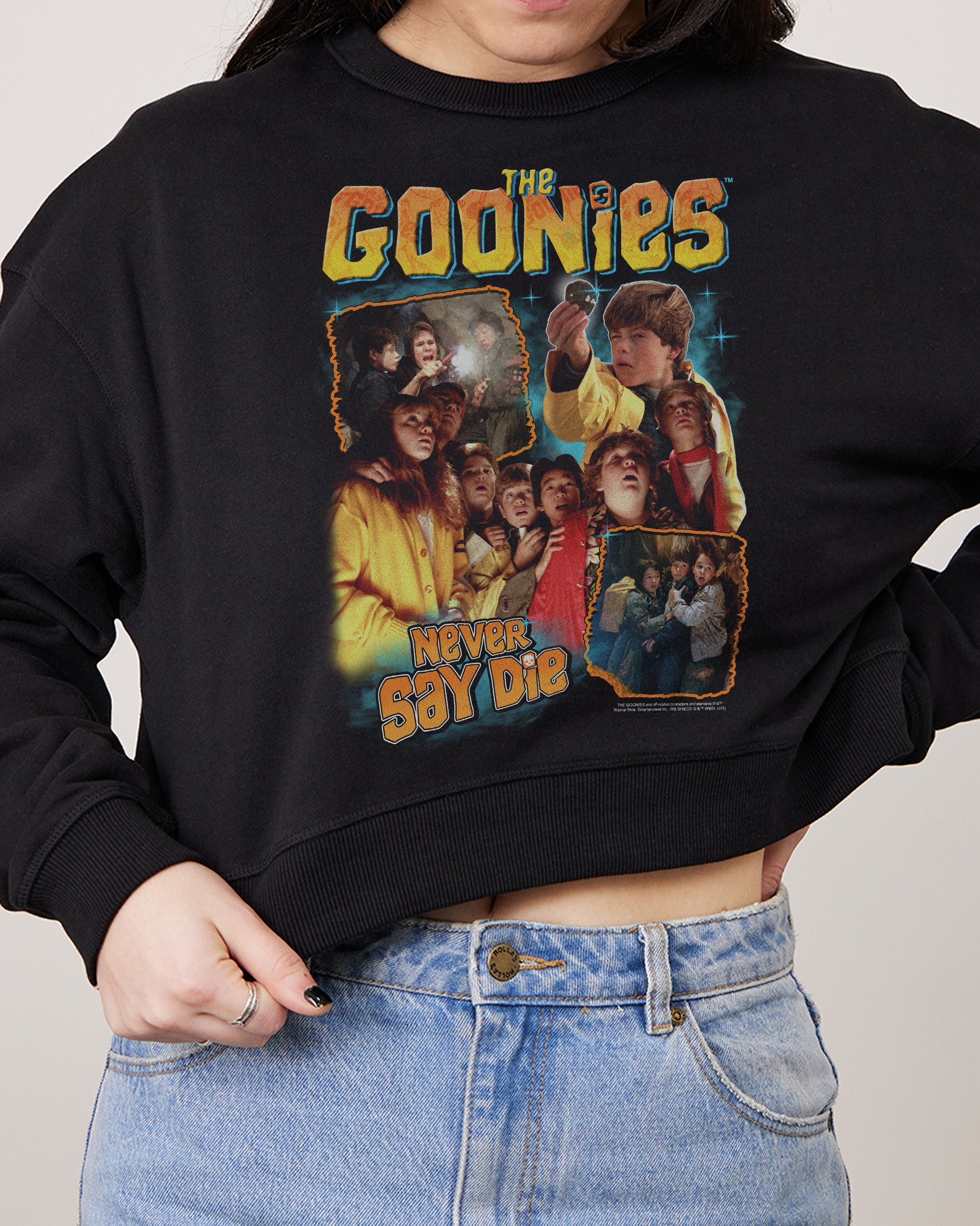 The Goonies Bootleg Crop Jumper Australia Online Black