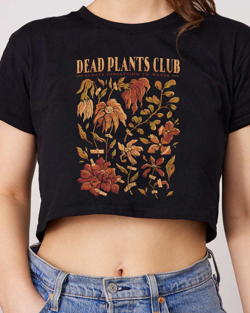 Dead Plants Club Crop Tee Black