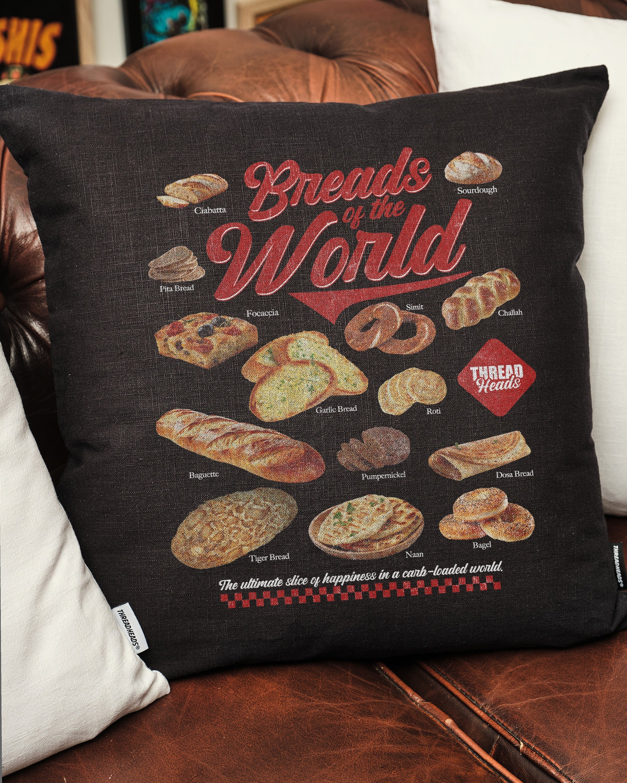 Breads of the World Cushion Australia Online White