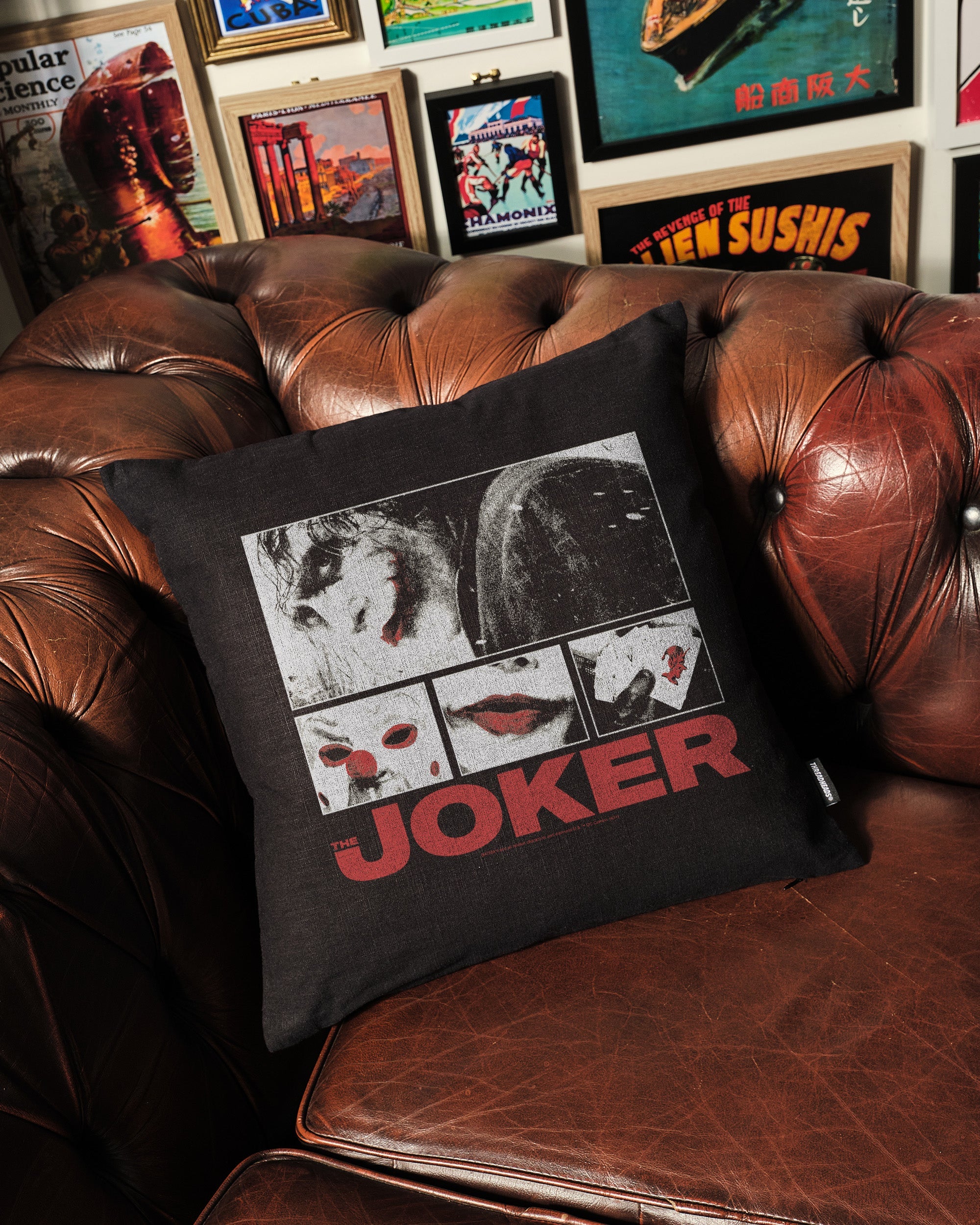 The Joker Grid Cushion Australia Online Black