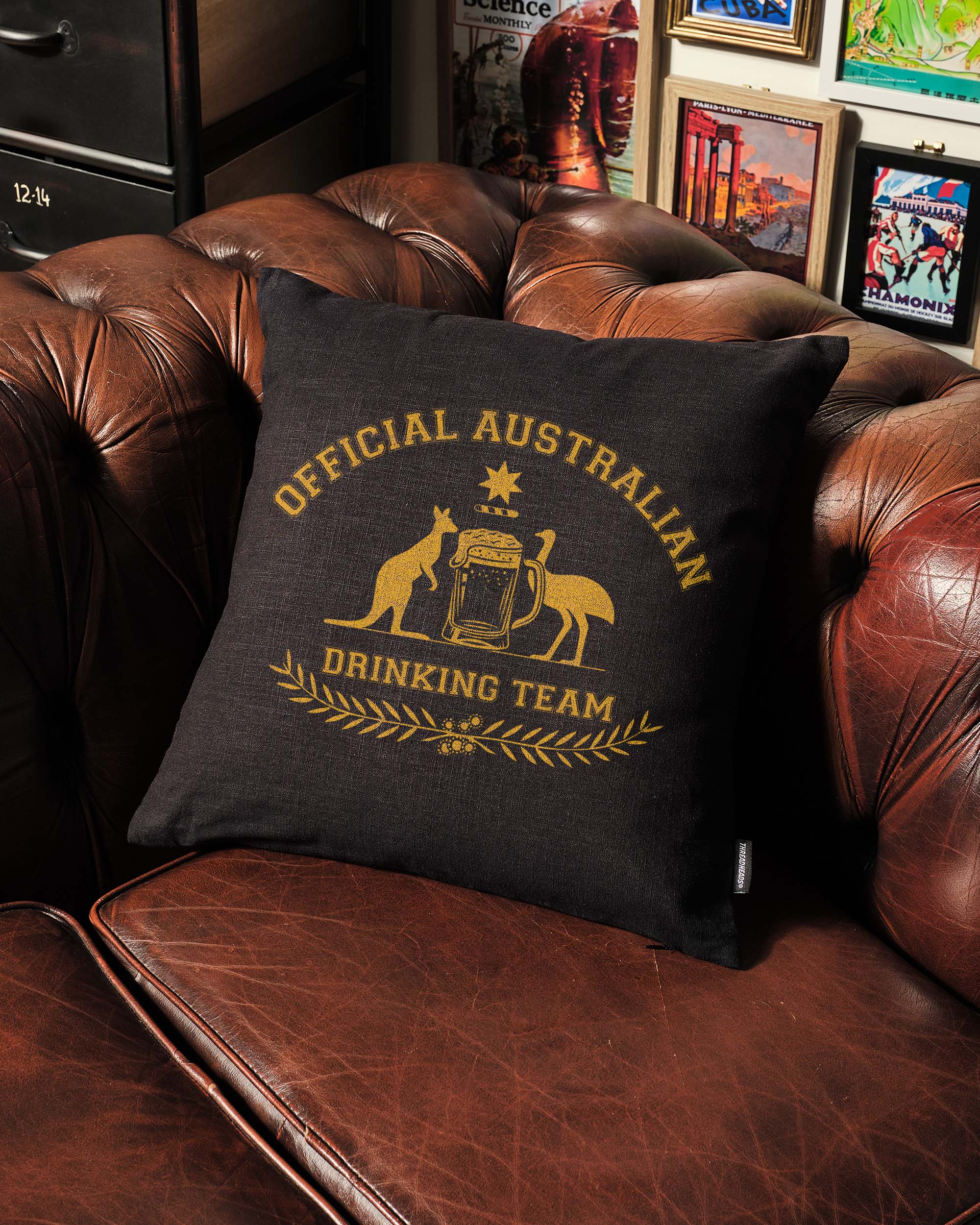 Official Australian Drinking Team Cushion Australia Online