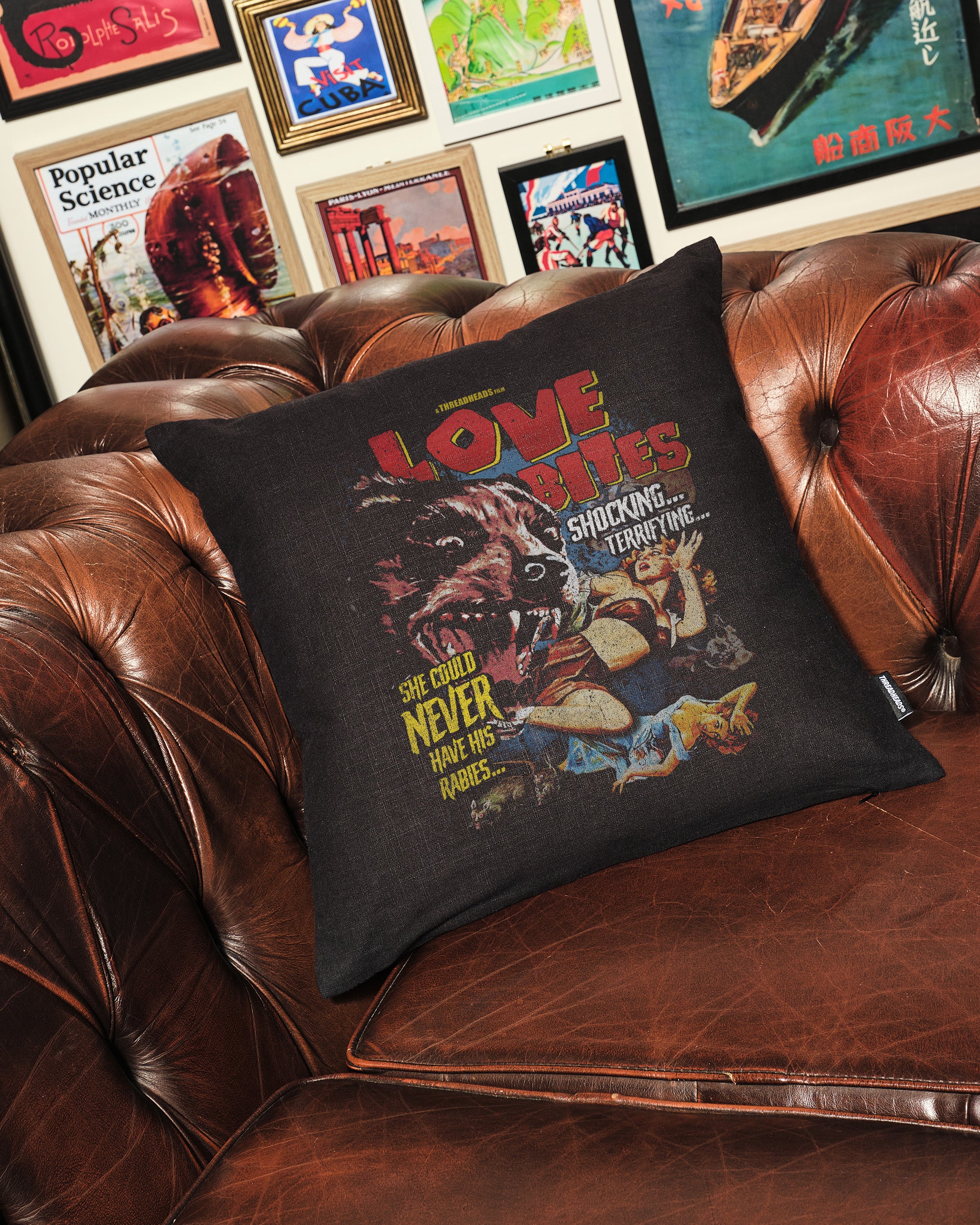 Love Bites Cushion Australia Online Black