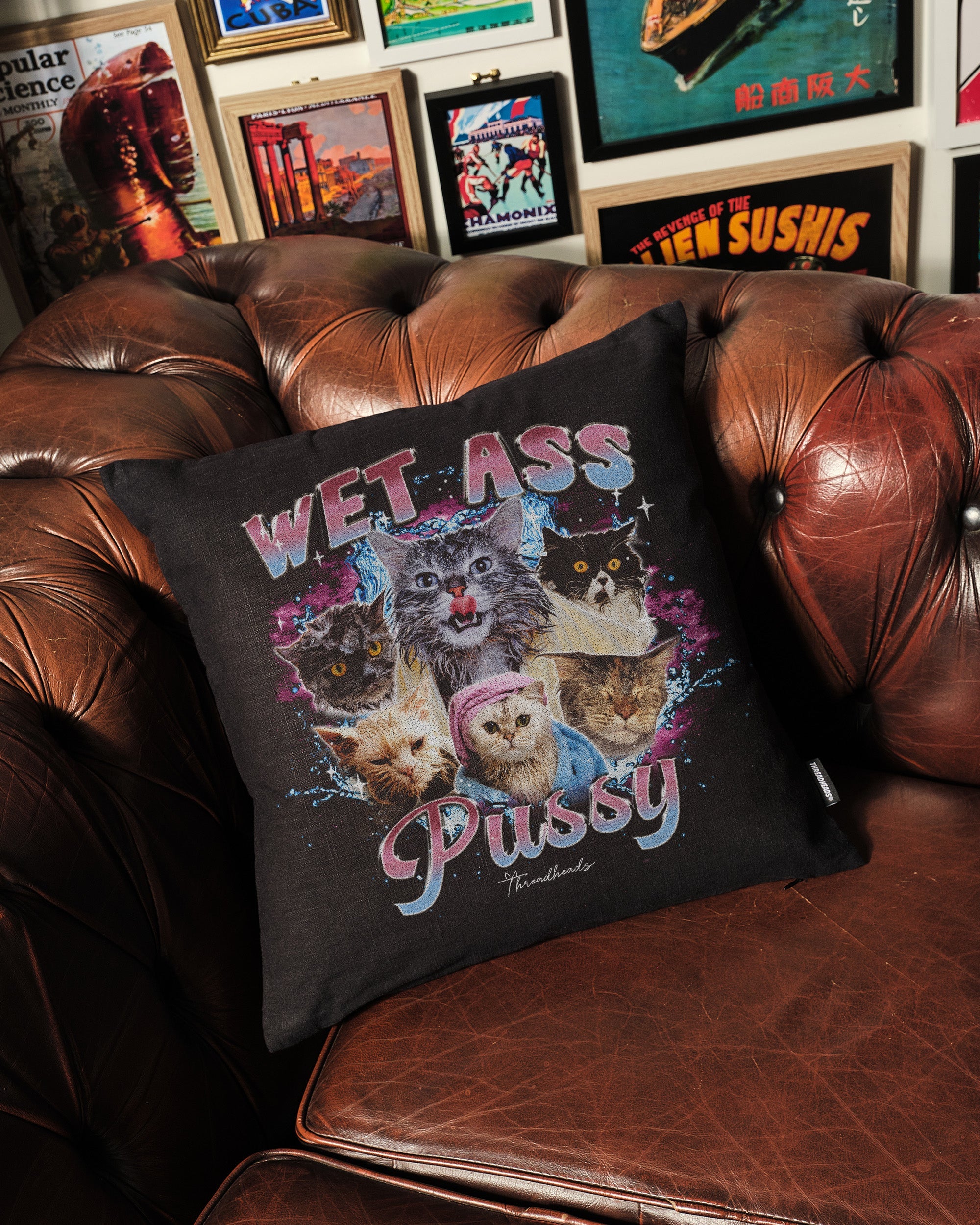 WAP Cat Cushion Australia Online Black