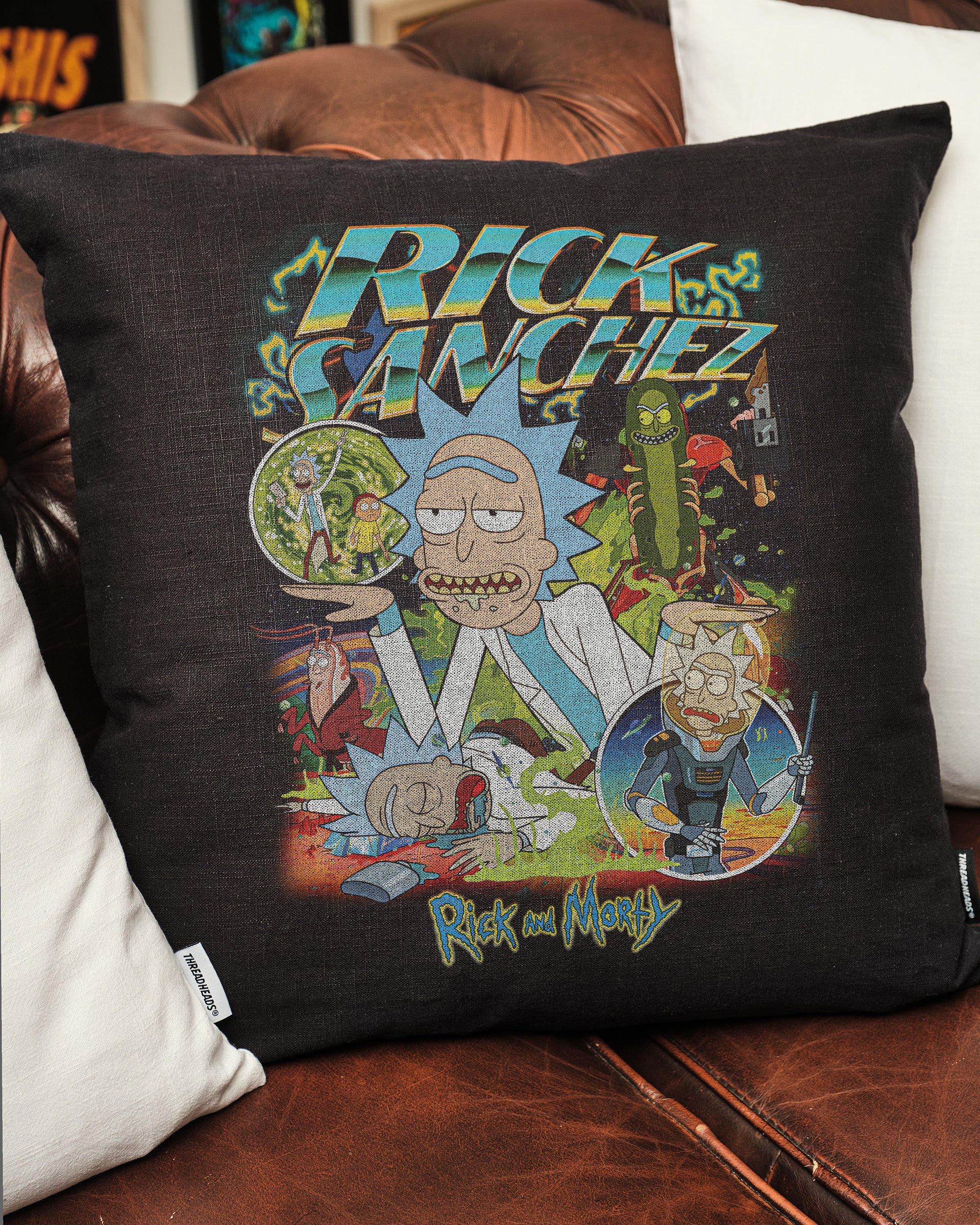 Rick Sanchez Bootleg Cushion Australia Online Black