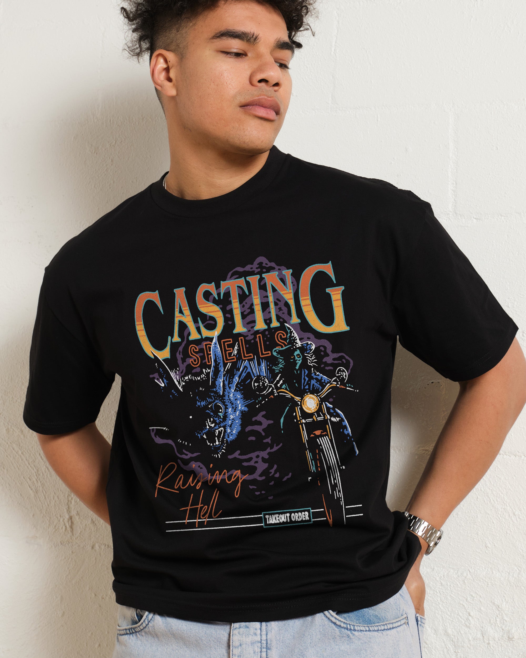 Casting Spells Raising Hell T-Shirt #gender_men's