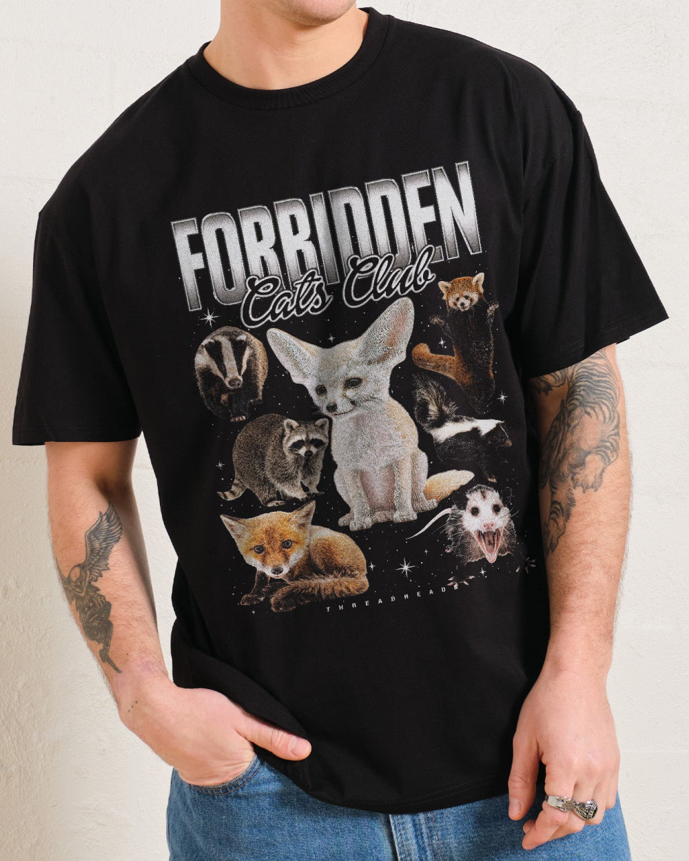 Forbidden Cat Club T-Shirt #gender_men's