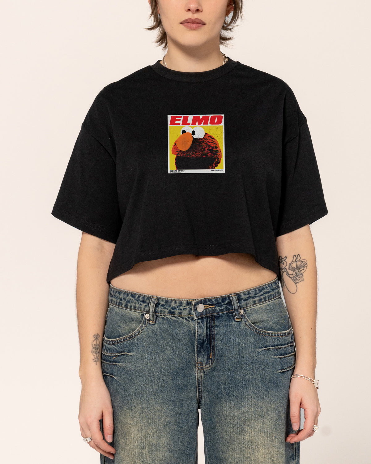 Elmo's Greatest Hits Crop Tee