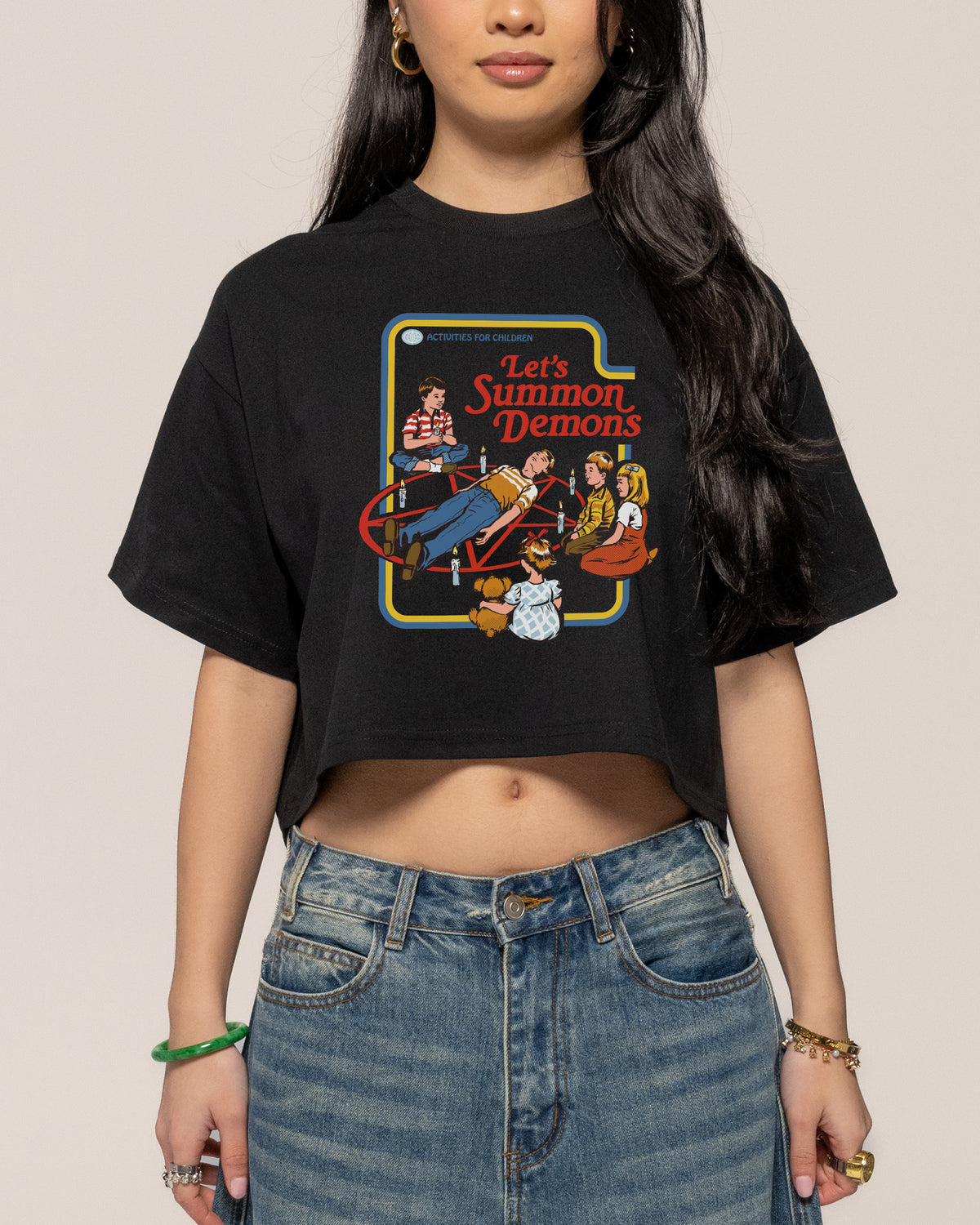 Let's Summon Demons Crop Tee