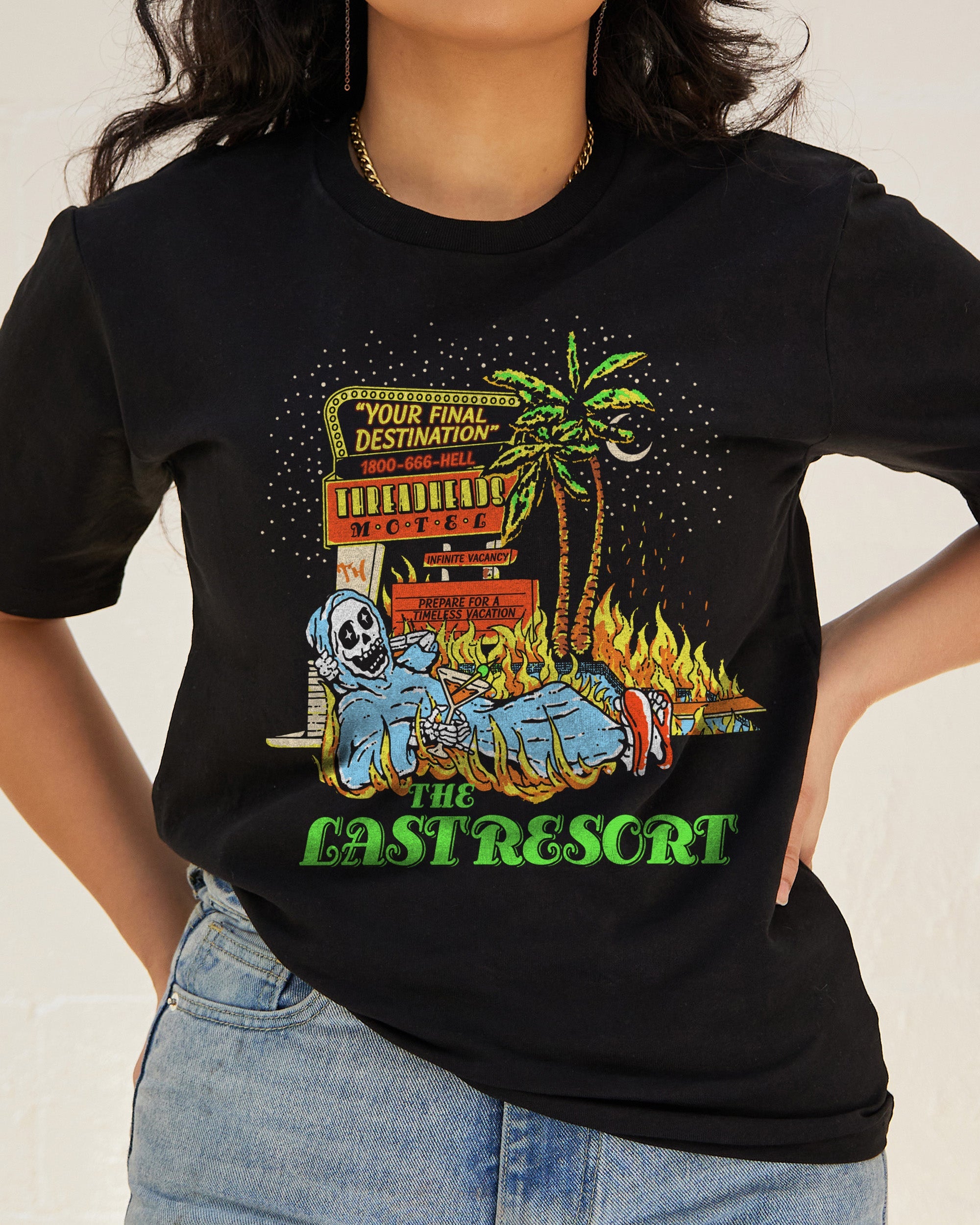 Last Resort Hotel Vacation Packages T-Shirt Australia Online Black
