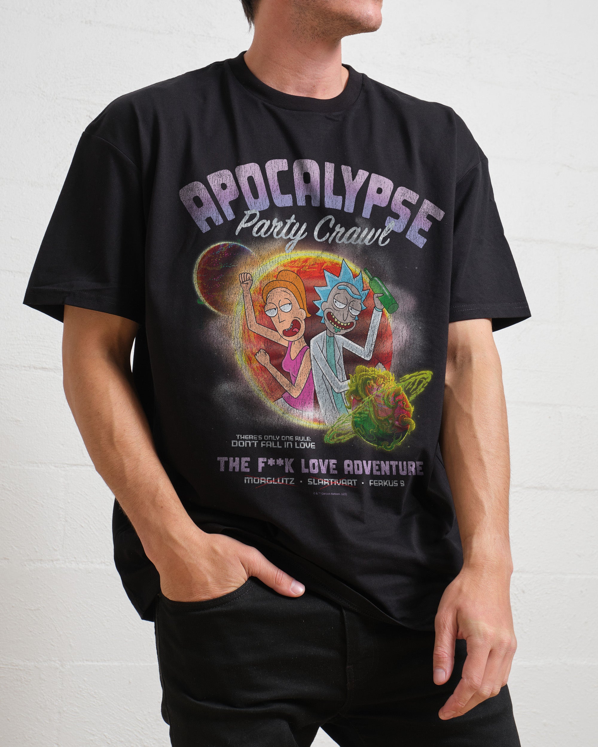 Rick and Morty - Apocalypse Party Crawl T-Shirt